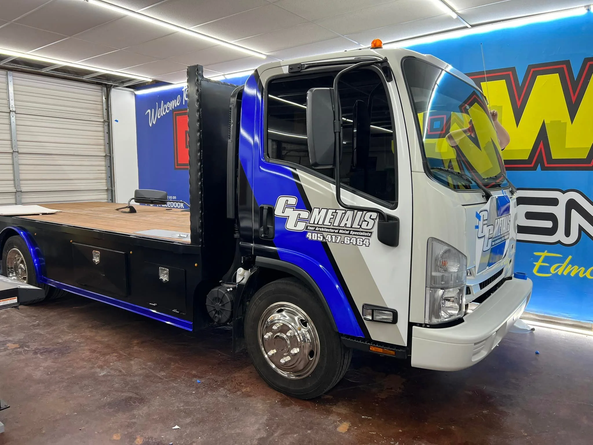 CC metals vehicle wrap printed and installed in house