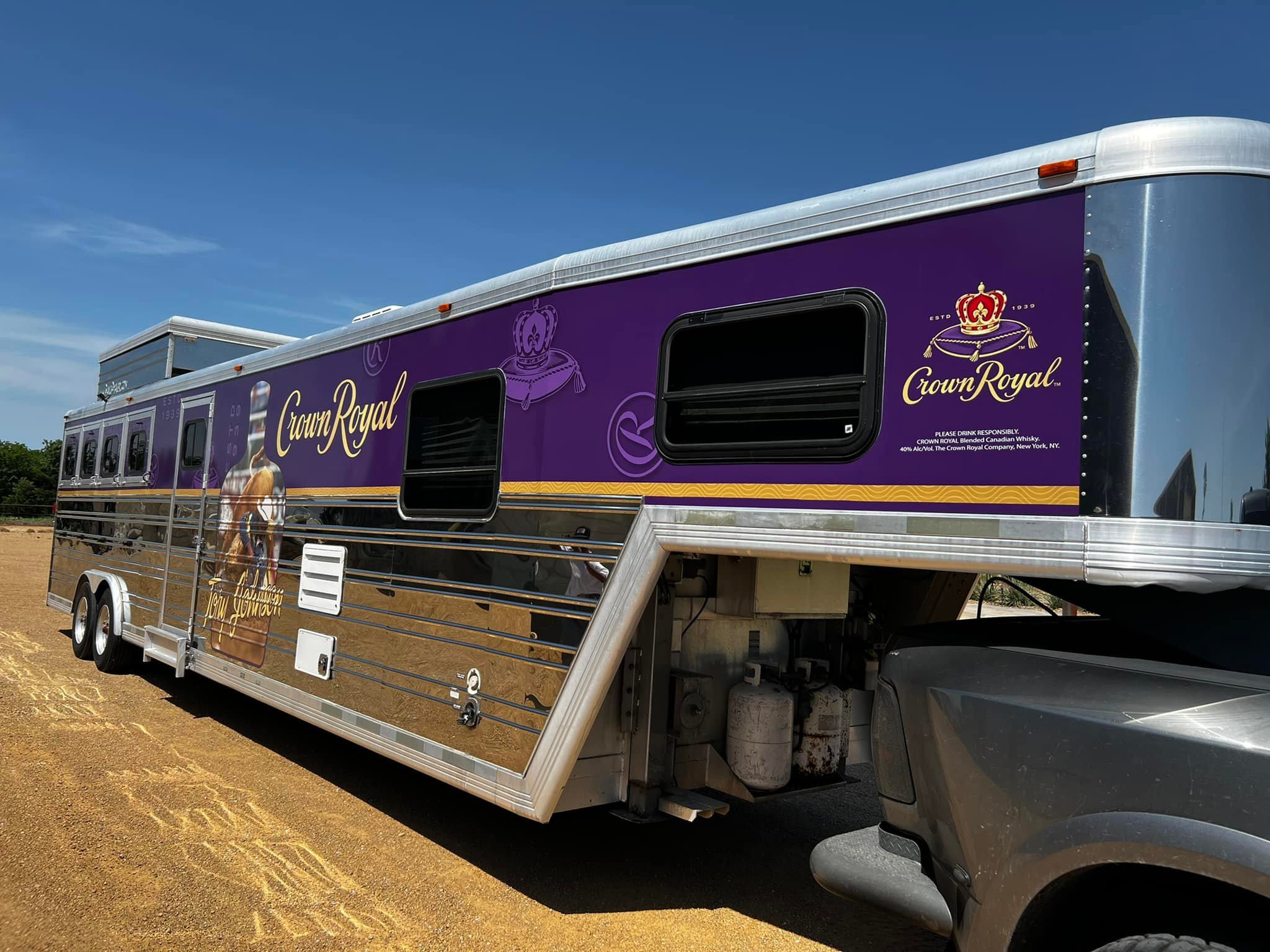 Large Vehicle wrap Purple featuring Crown Royal Advertising