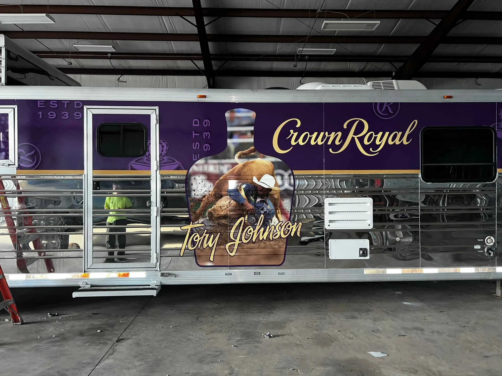Tony Johnson Crown Royal trailer wrap