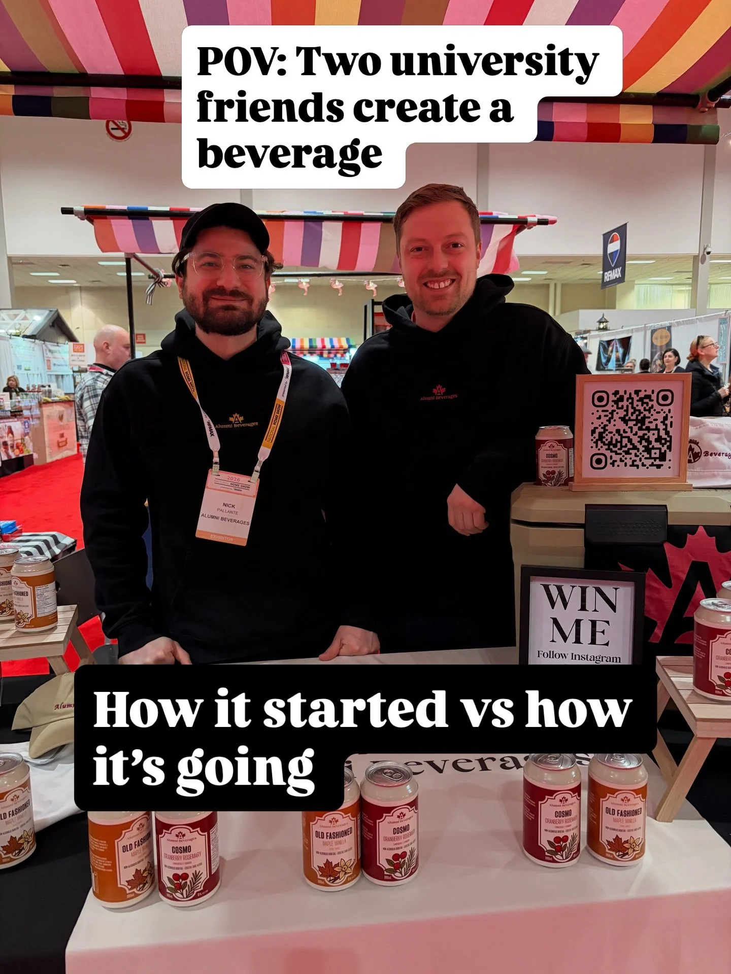 It started as &ldquo;we should start a drink company&rdquo;&hellip;

Now we&rsquo;re actually doing it.

Follow the journey of Alumni Beverages #alumnibeverages #nonalcoholic #mocktail #homeshowsto