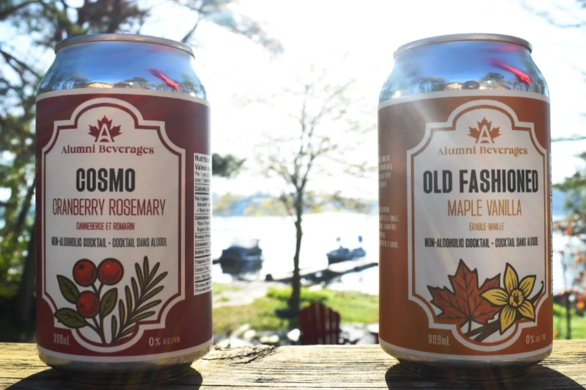 Made for summer mornings, golden hours, and everything in between. #alumnibeverages #alumni #mocktail #zeroproof