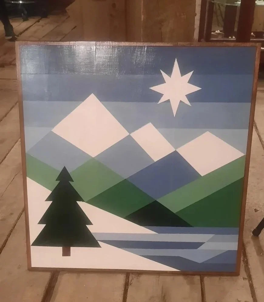 Winter Scene Barn Quilt
