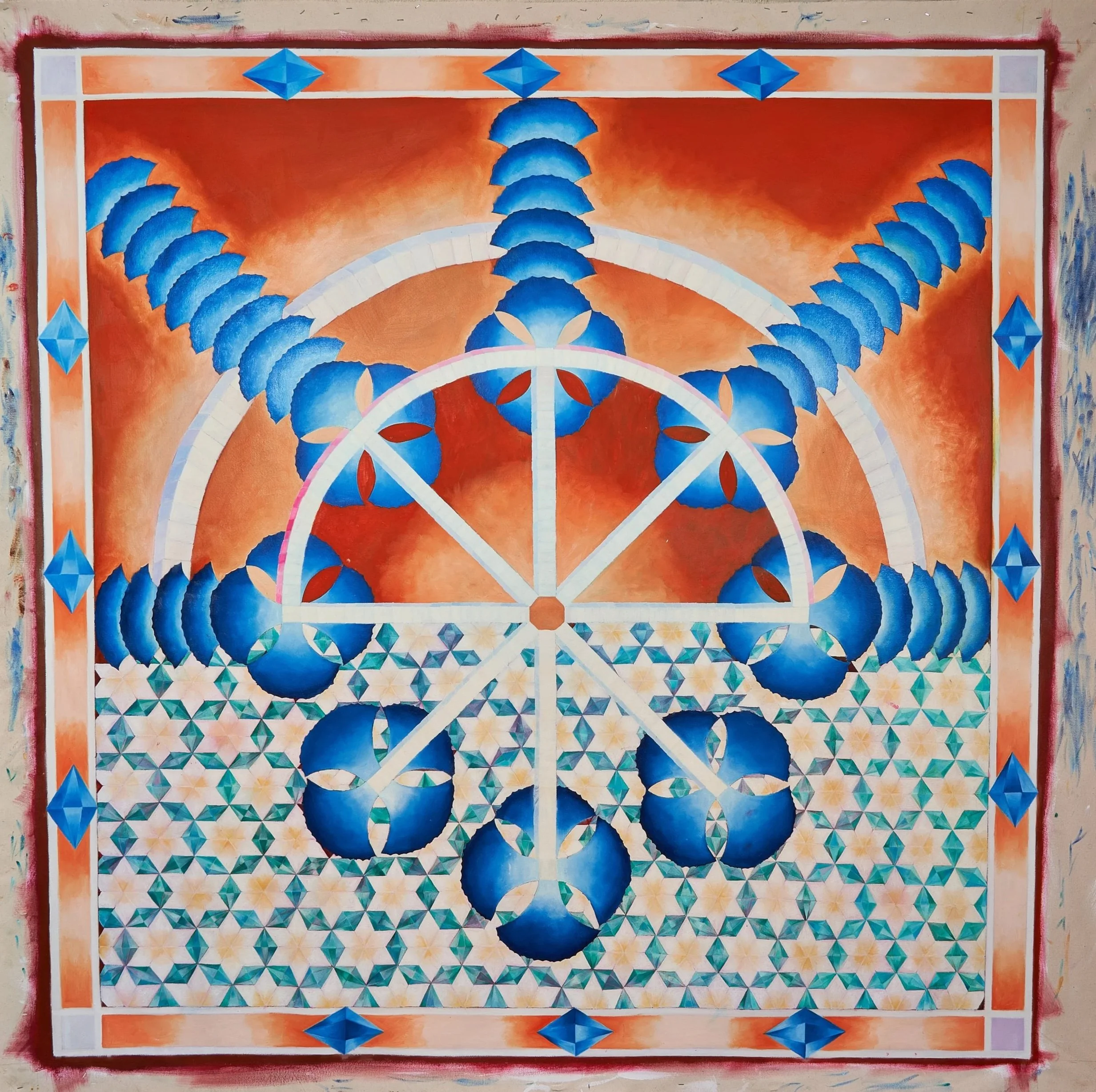Tapestry, 2023, oil on canvas, 78 x 82 inches