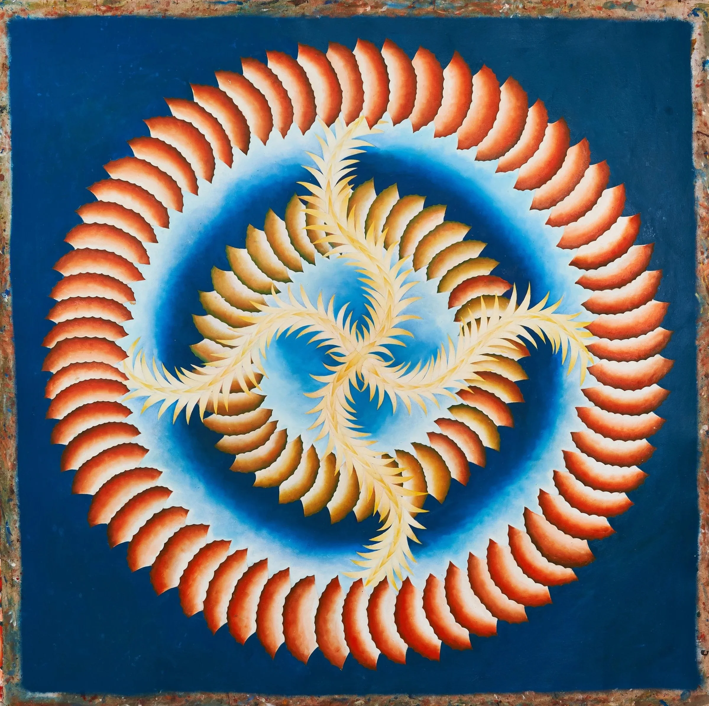 Typhoon, 2023, oil on canvas, 76 x 78 inches