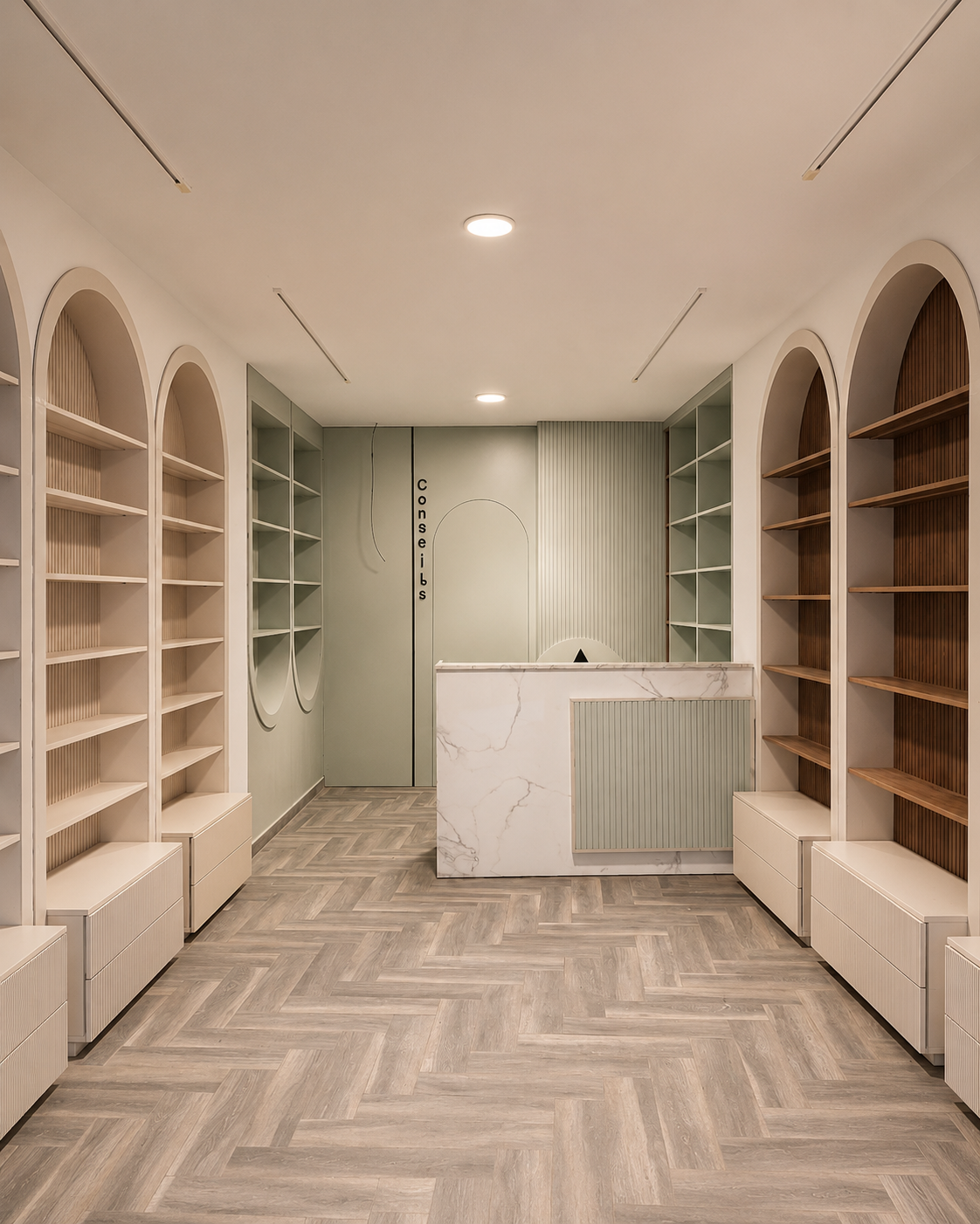 Commercial parapharmacy interior design