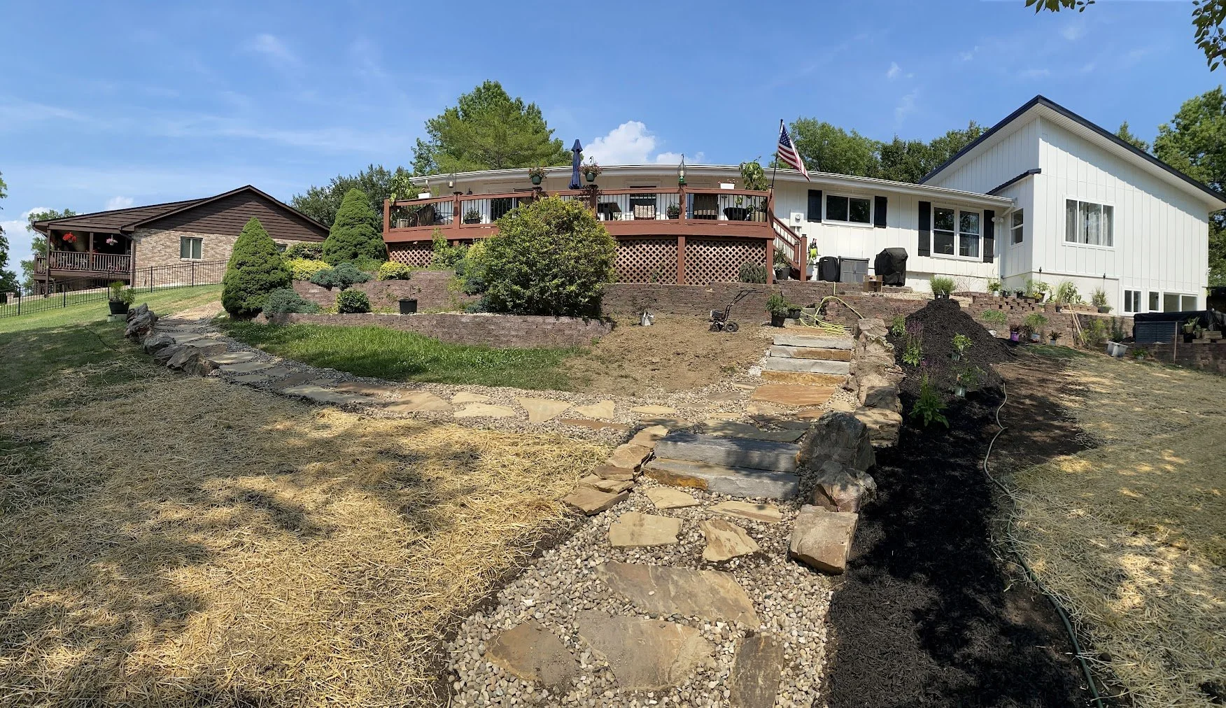 Backyard Walk Path & Steps