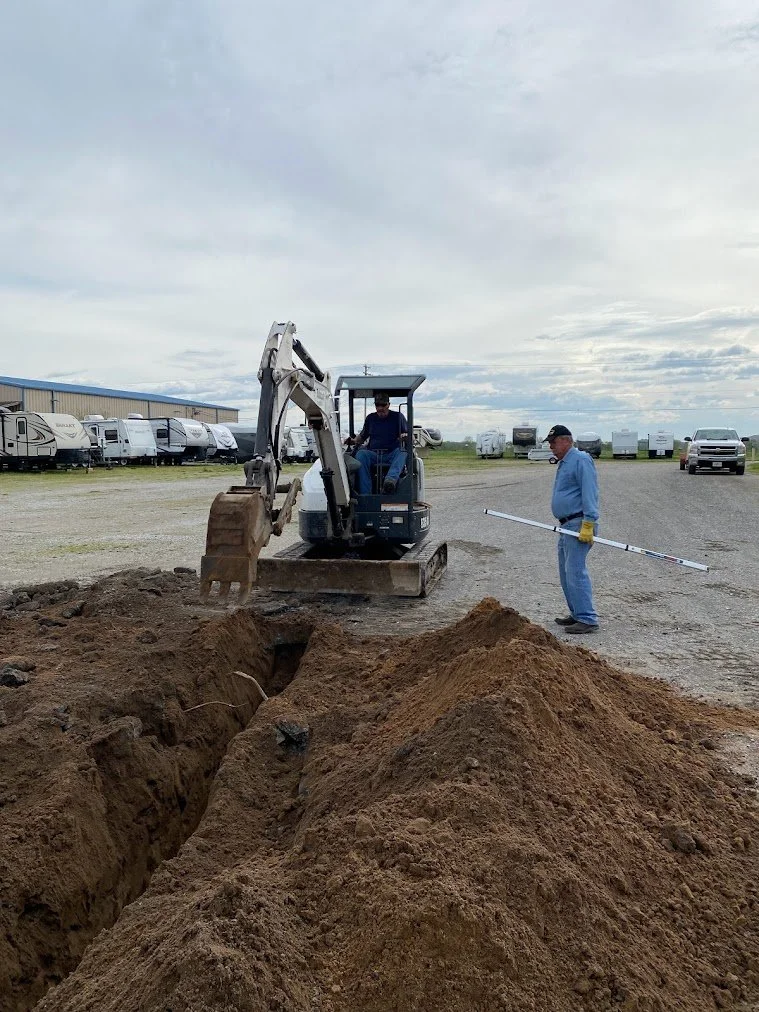Trenching for Power Service