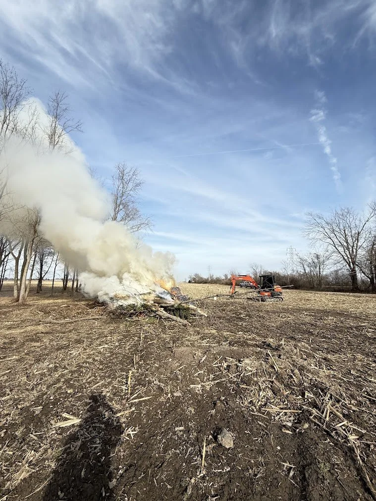 Burning Brush Pile