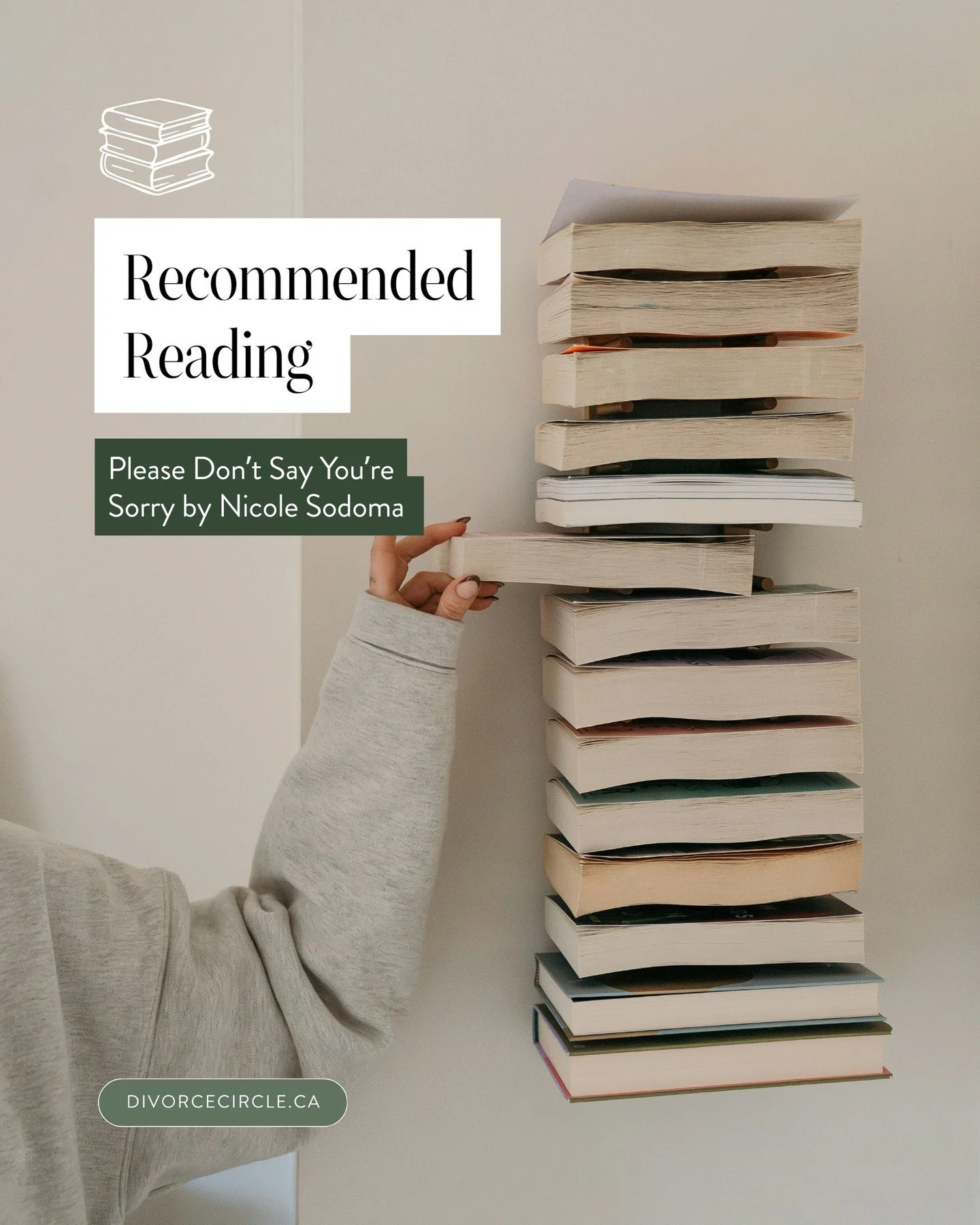 Please Don&rsquo;t Say You&rsquo;re Sorry by Nicole Sodoma 📖 @nicolesodoma⁠
⁠
Divorce can hit like a whirlwind, years of your life suddenly upended, choices everywhere, emotions all over the place. Nicole Sodoma knows this first-hand. Not only is sh