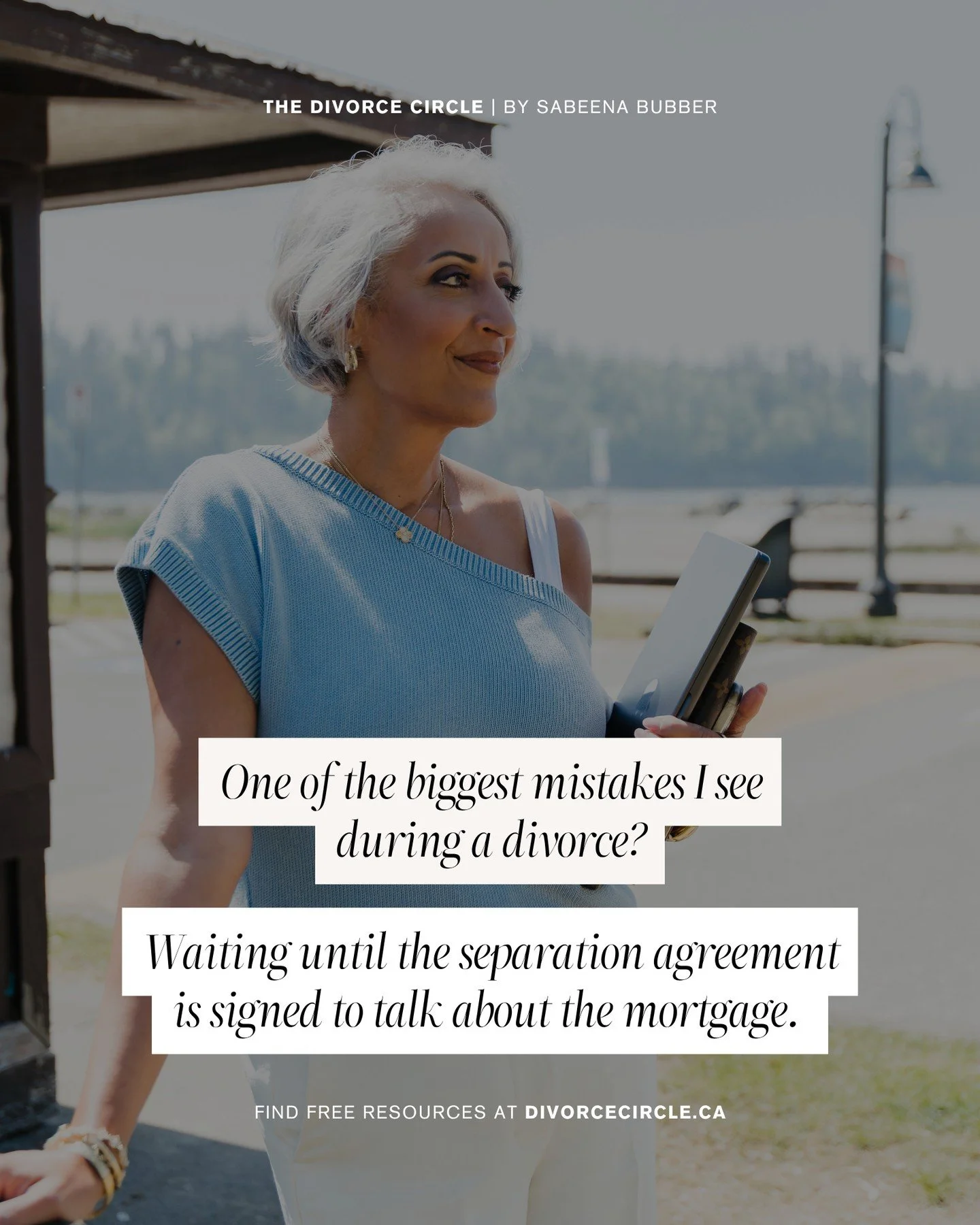 One of the biggest mistakes I see during a divorce? Waiting until the separation agreement is signed to talk about the mortgage. ⁠
⁠
You don&rsquo;t have to have all the answers to start asking the questions. 🏠✨⁠
⁠
When it comes to divorce and mortg