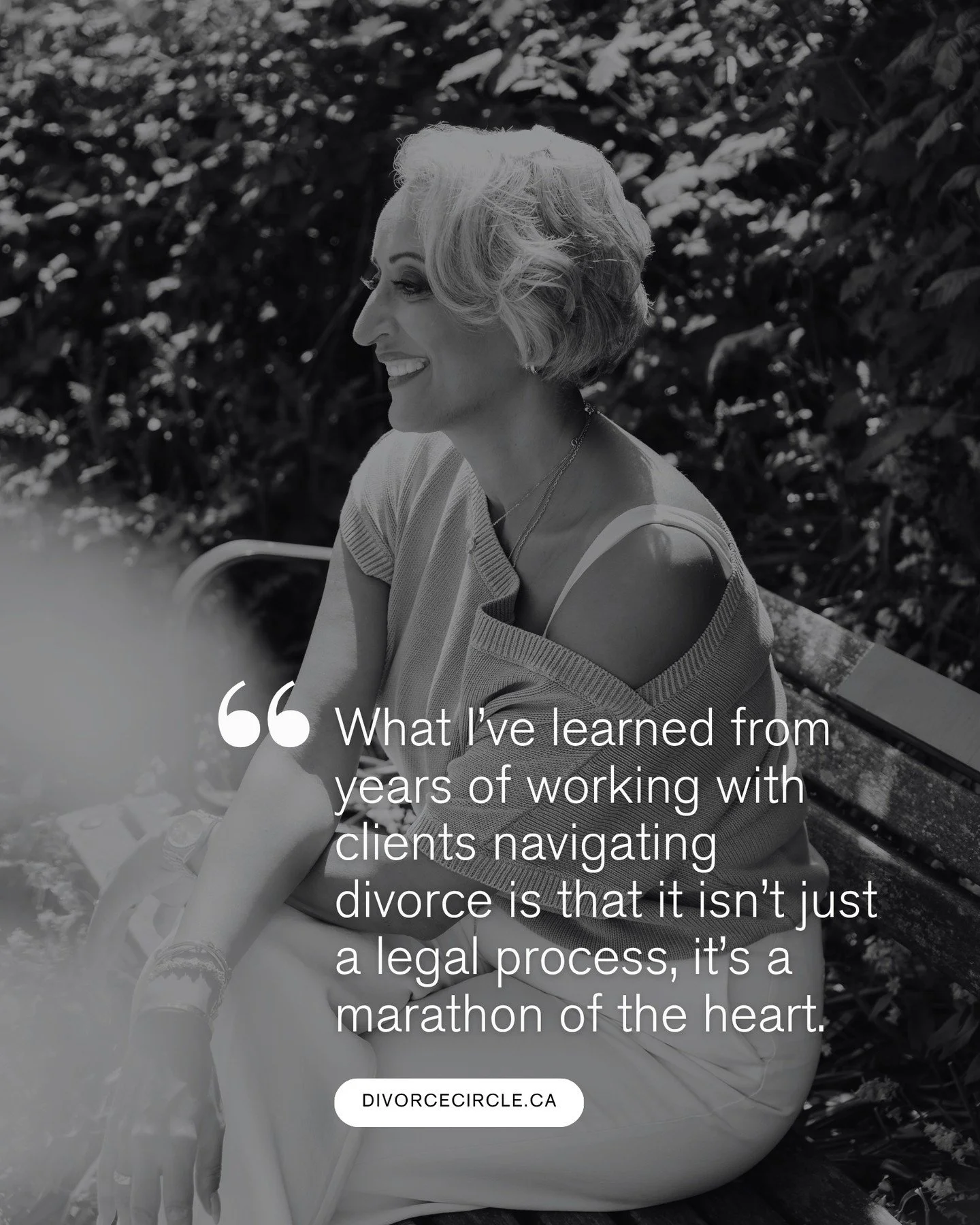 What I&rsquo;ve learned from years of working with clients navigating divorce is that it isn&rsquo;t just a legal process, it&rsquo;s a marathon of the heart. 🖤⁠
⁠
I&rsquo;ve observed many of my clients who feel like their world is ending, only to r