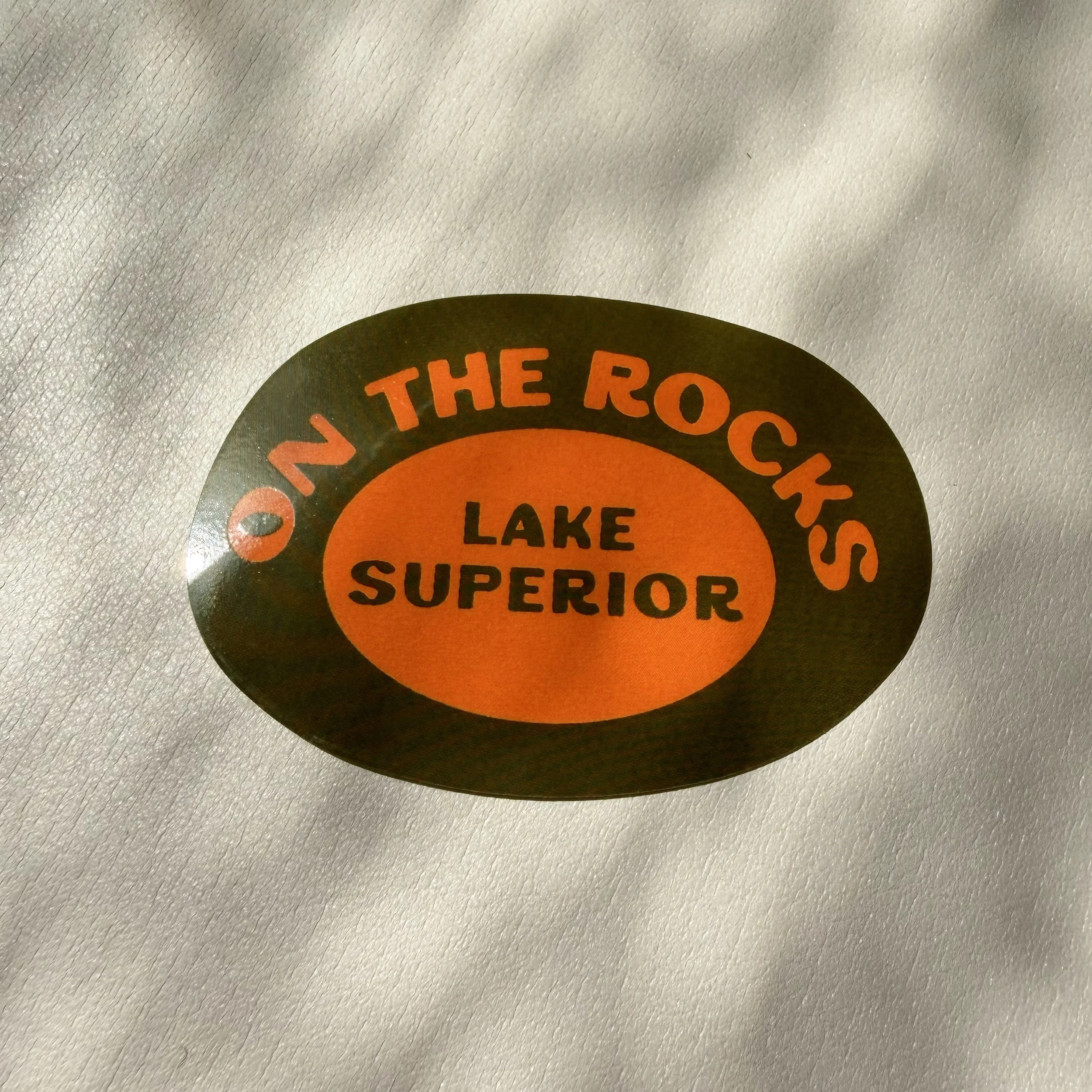 On the Rocks Lake Superior Sticker