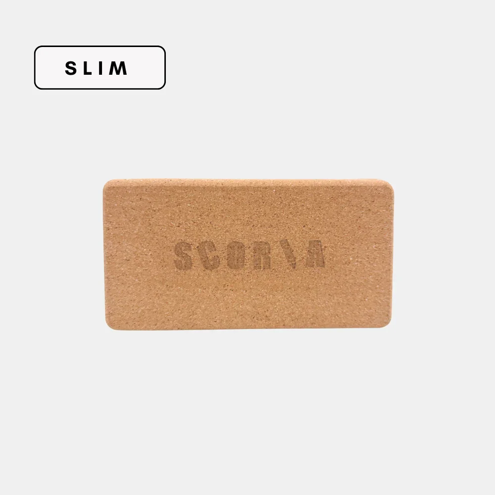 THE SLIM C0RK Y0GA BL0CK | 3"x4.5"x8.5"