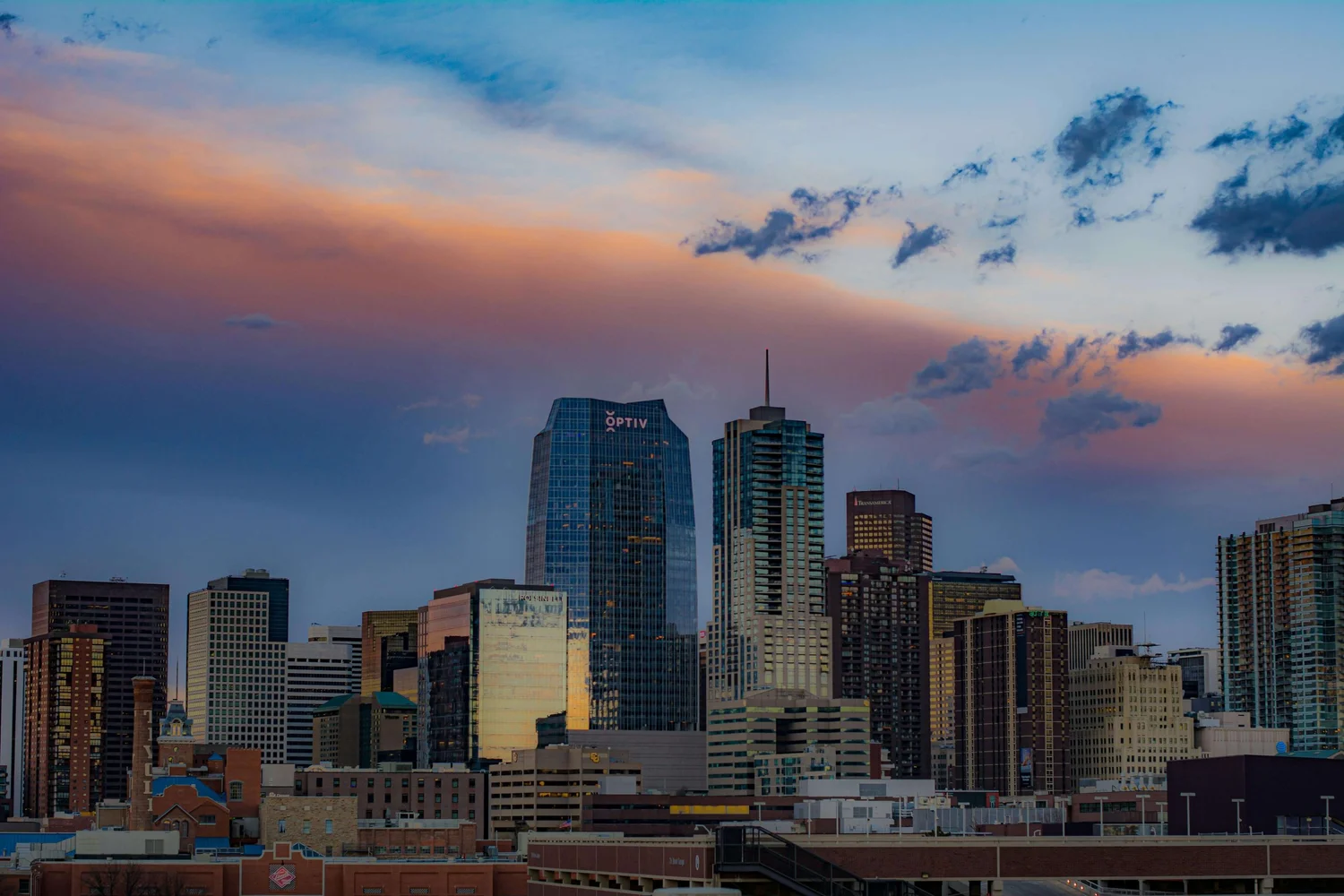 Denver skyline near RYFT track and field coaching in Englewood Colorado