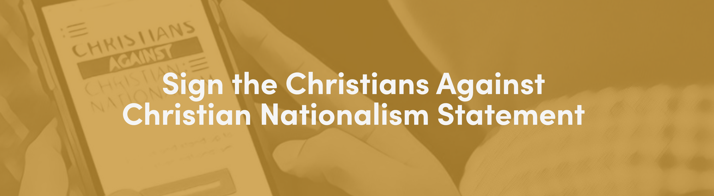 Christians Against Christian Nationalism Statement