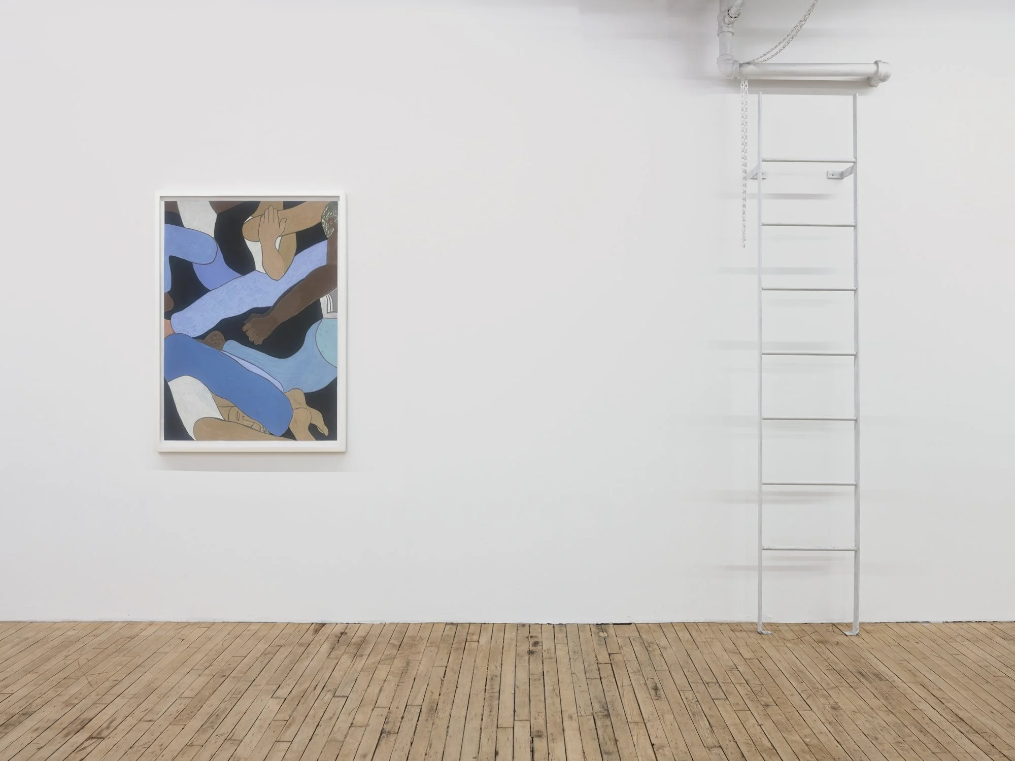 Tappeto Volante Gallery, Manhattan, NY. View of Angelo Vasta's solo exhibition,  Luci Spente.