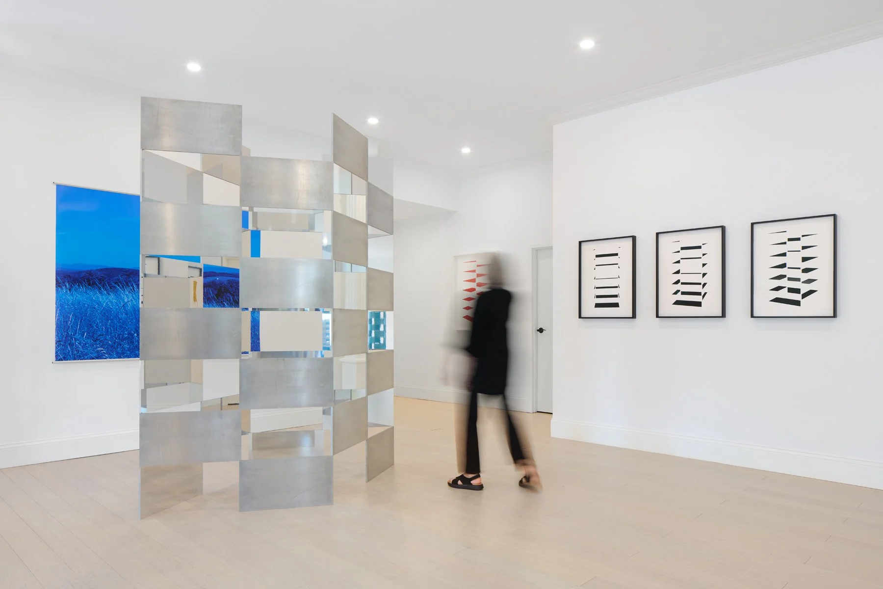 Tyte Gallery, Millbrook, NY. View of Seth Howe's solo exhibition, Architecture of Awareness. 