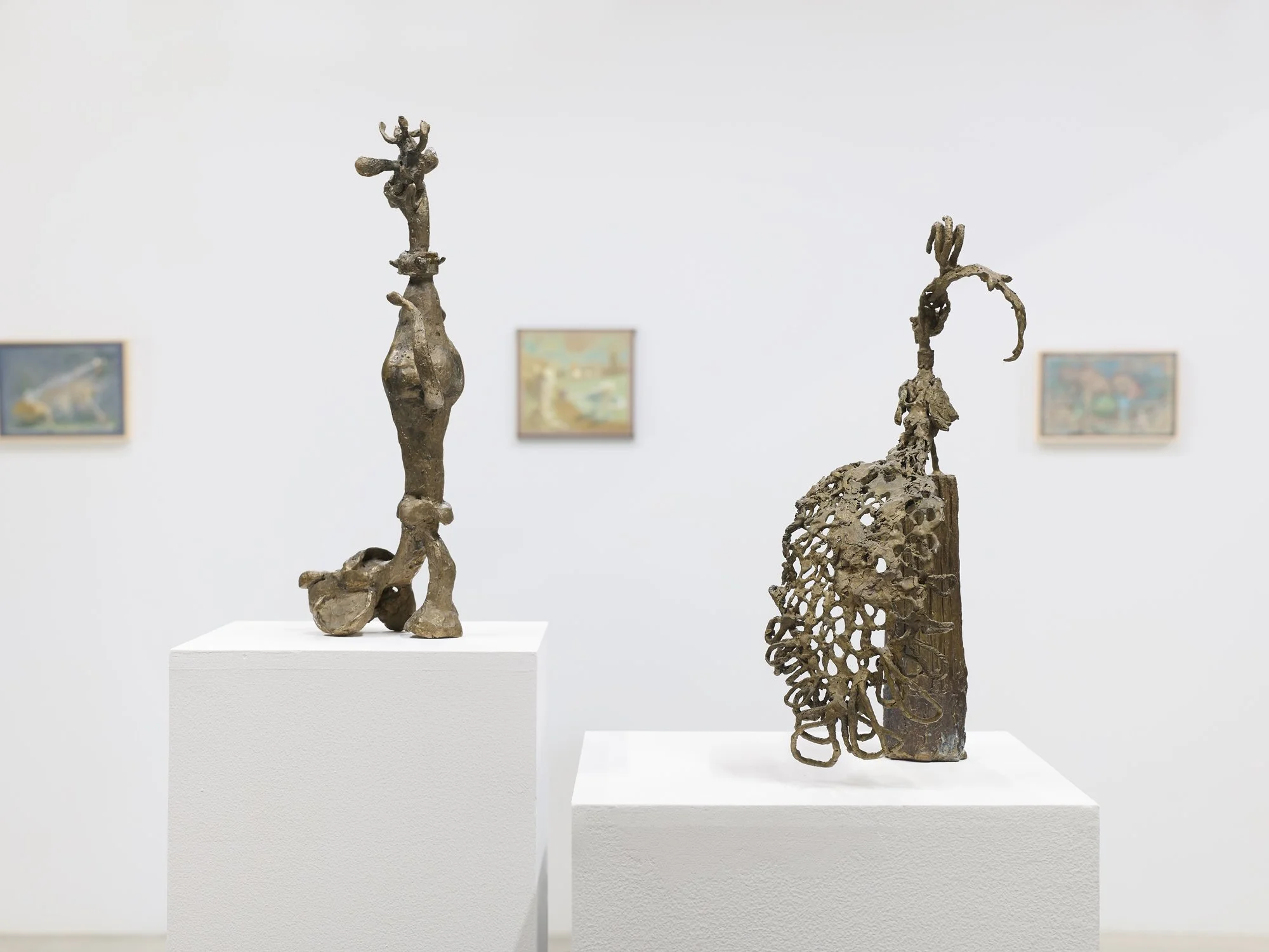 Headstone Gallery, Kingston NY. View of Claudia Renfro's sculptures in the two-person exhibition, Alex Cohen and Claudia Renfro |
If and When Creatures Appear.