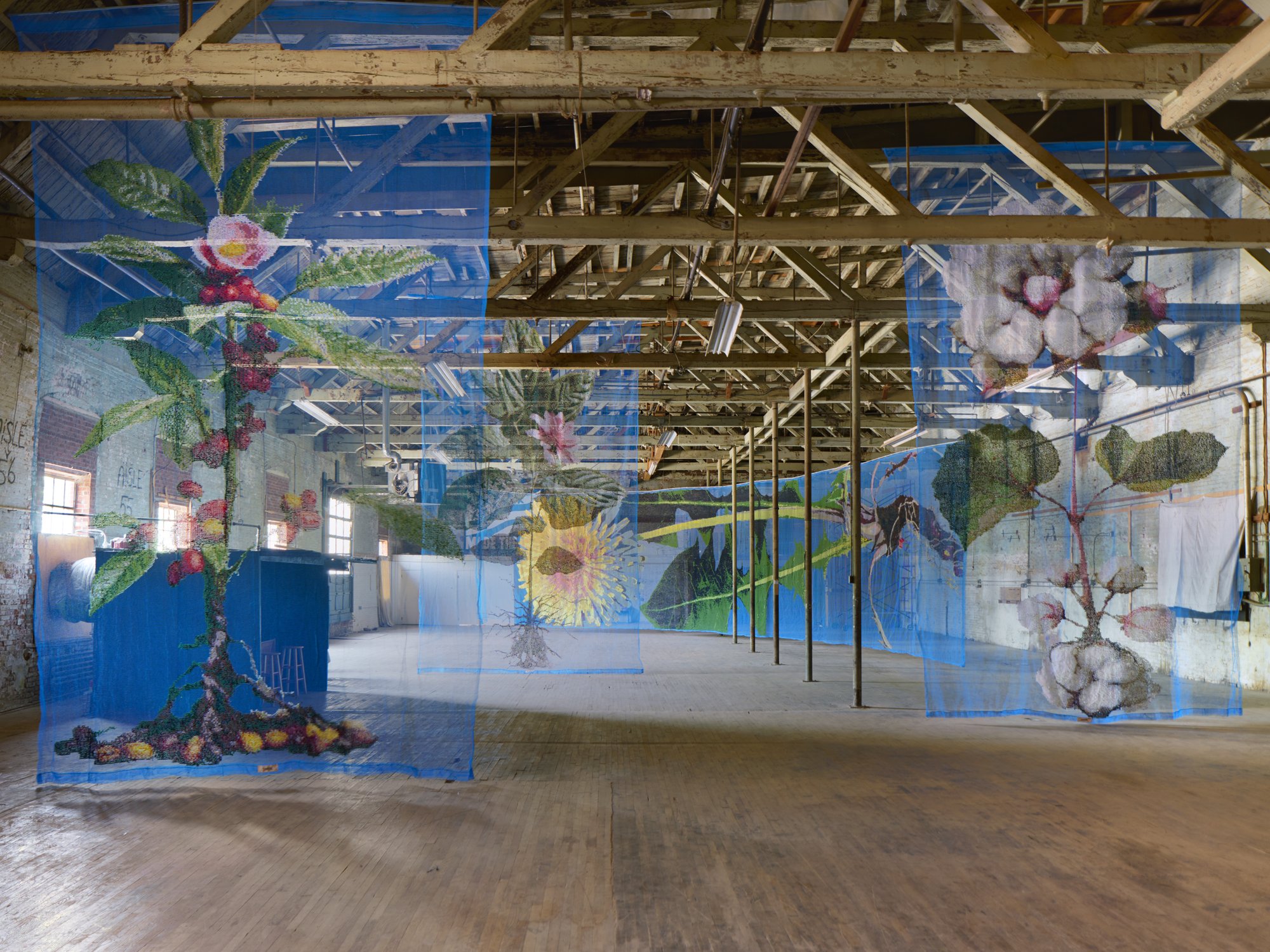 Garnerville Art Center, Garnerville, NY. View of Kris Campbell's solo exhibition, Made in America. 