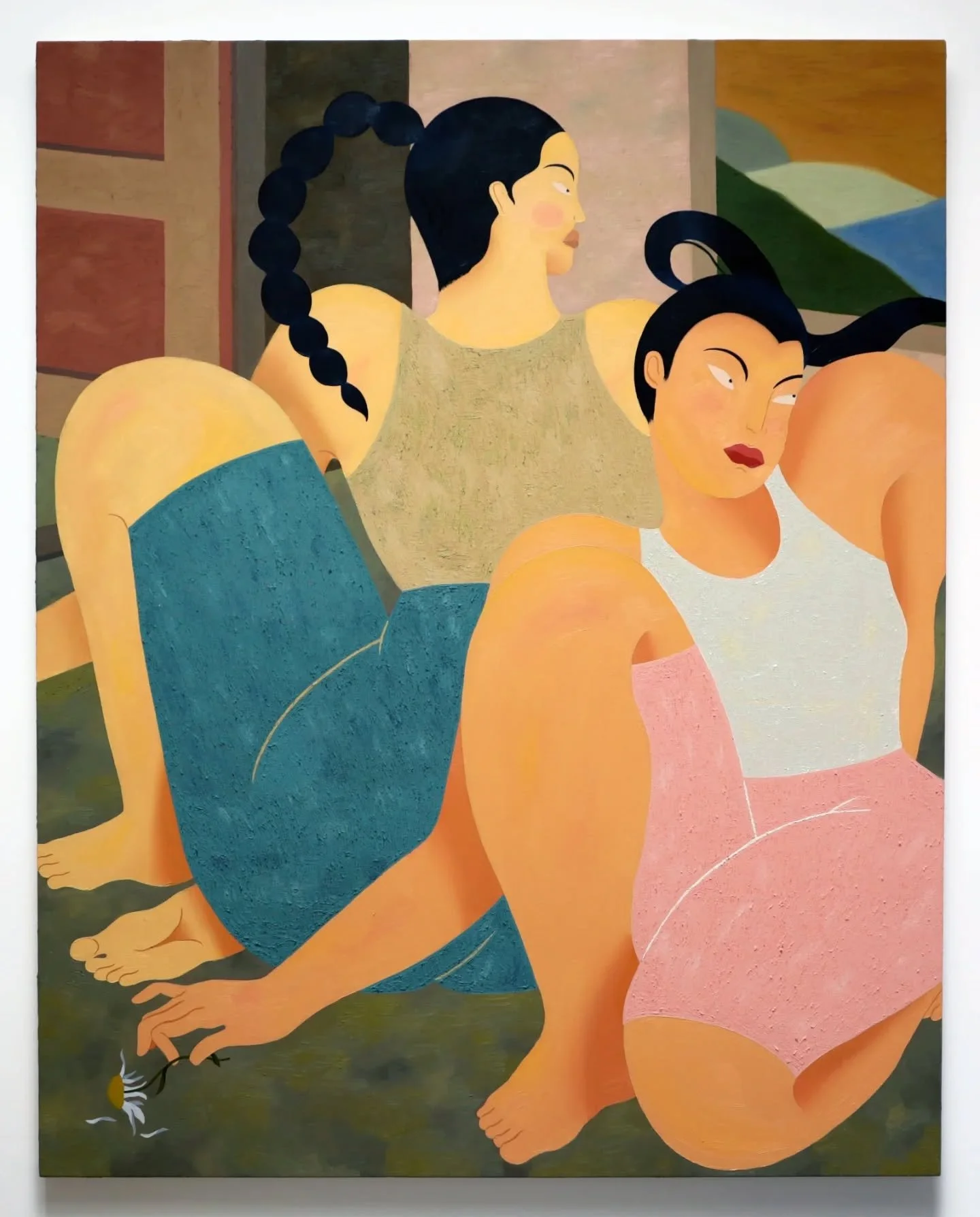 Strange Place Gallery is delighted to present 'Forgotten Moments' by Asa Ariyoshi-Pope.

Asa Ariyoshi-Pope's work explores the female body, intimacy, and emotional landscapes through bold colour and expressive forms. Her practice often centres on the