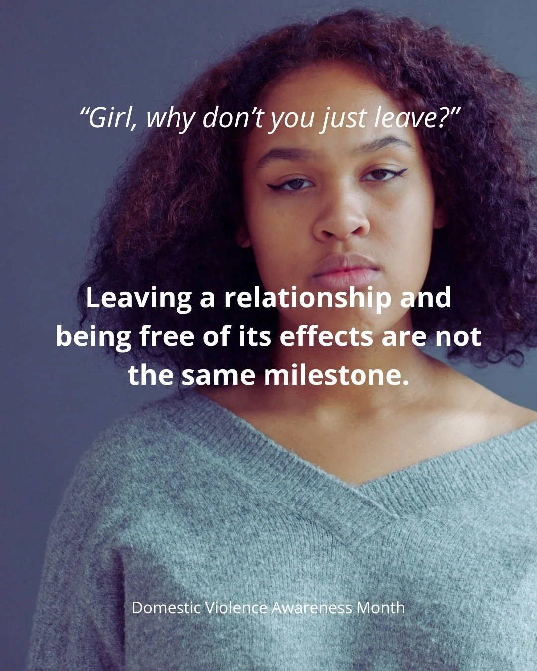 One consideration people may overlook is the impact of economic abuse after separation.

A survivor may leave a relationship and still be carrying debt created through it, dealing with damaged credit, or facing housing barriers tied to financial cont