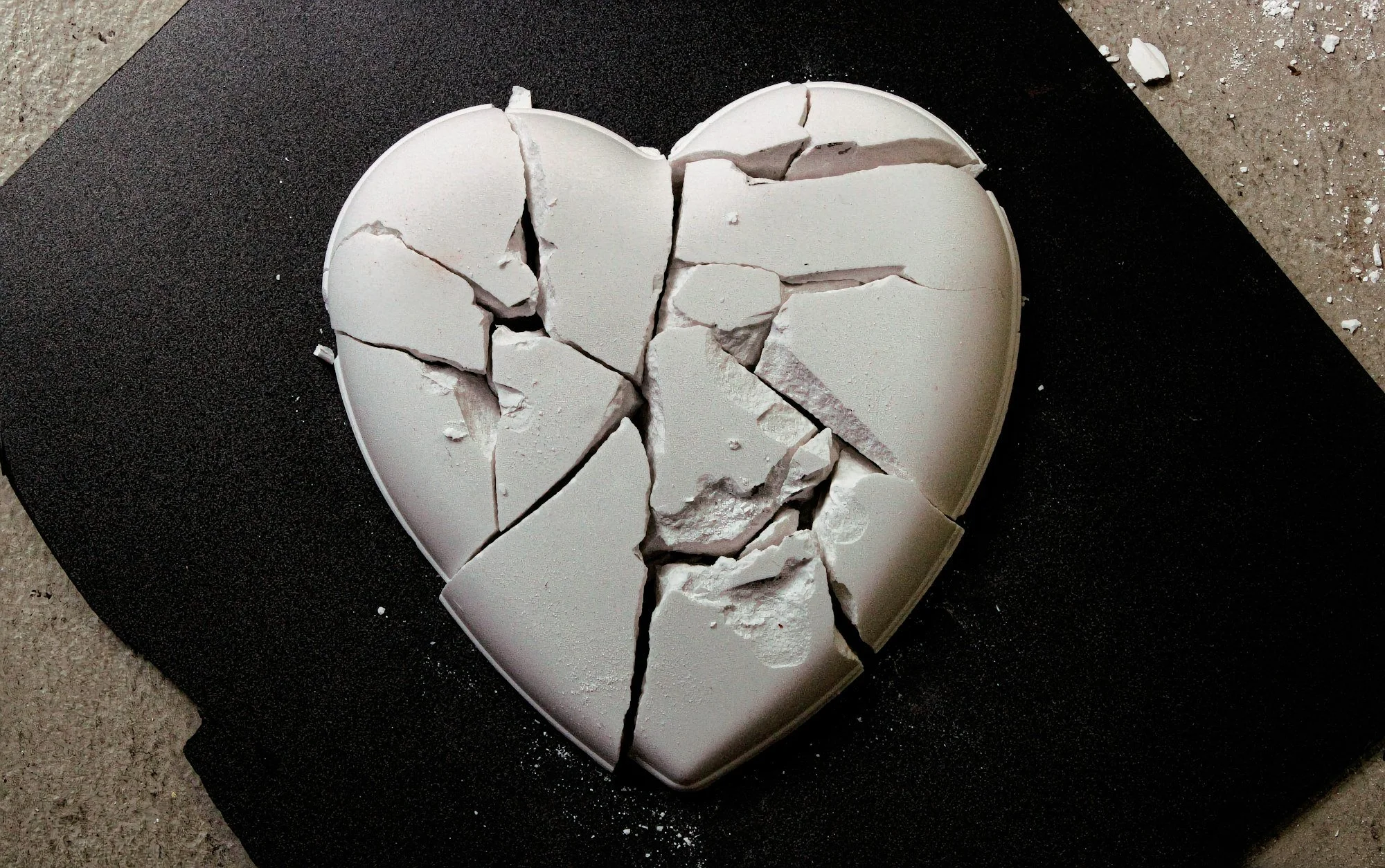 Broken heart due to domestic abuse, violence, and relational trauma