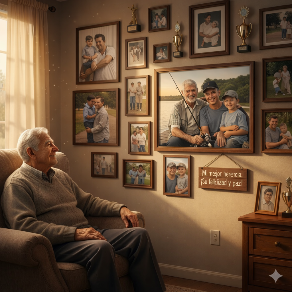 El anciano meditando acerca del legado que ha dejado durante el tiempo viviendo con su familia y ahora dejando paz gracias a los Gastos finales funerarios para el funeral, la cremacion, sepelio etc.