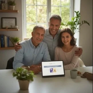 Asesoría de gastos finales para familias latinas en USA abrazando a familia latina protegida, brindando paz mental y asesoría personalizada sobre planes funerarios en español