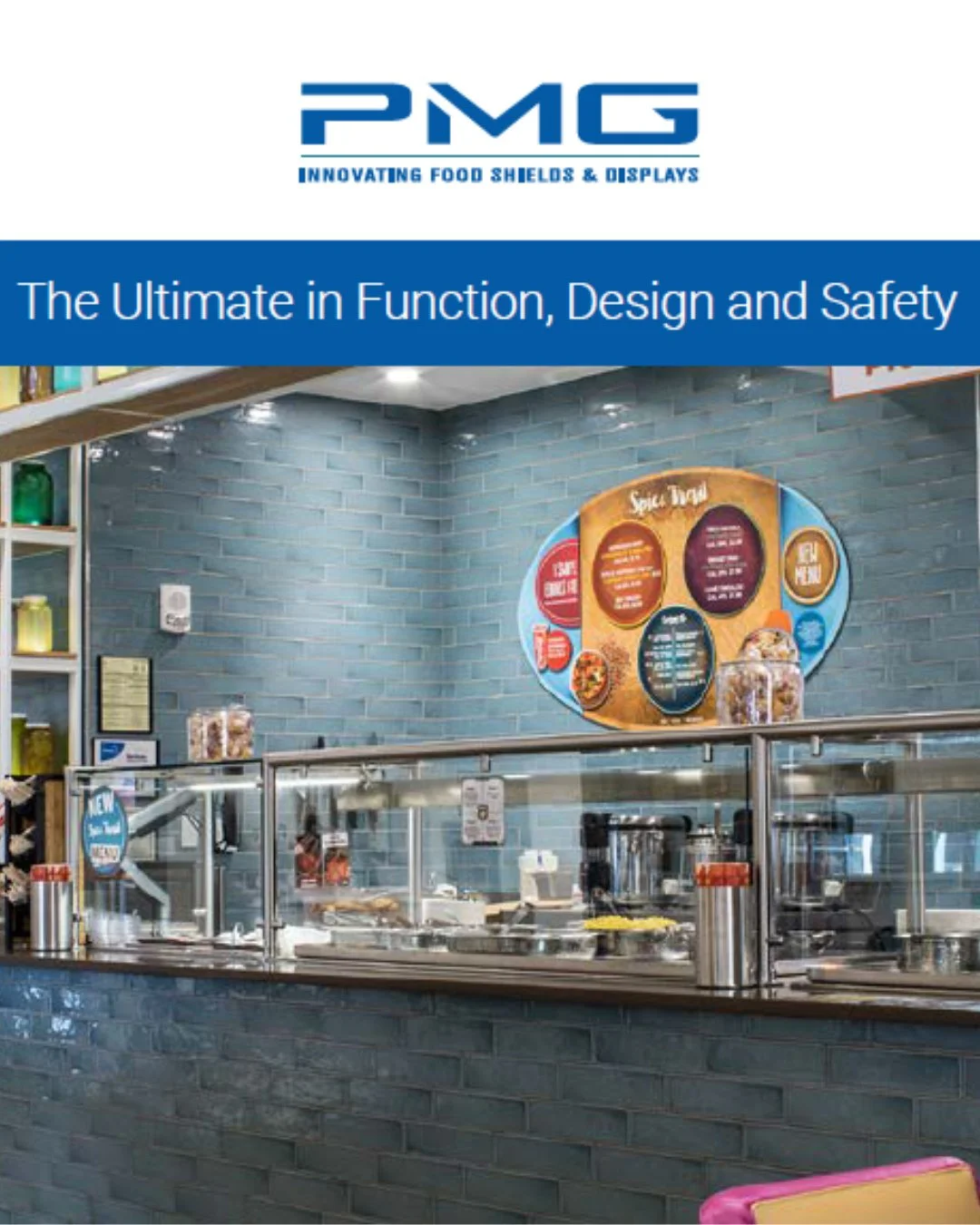 From concept to installation, PMG crafts custom food shields that elevate every serving space. Their unique blend of durability, clean lines, and thoughtful design make a big impact no matter where they are placed. ⁠
⁠
Whether it&rsquo;s a cafeteria,