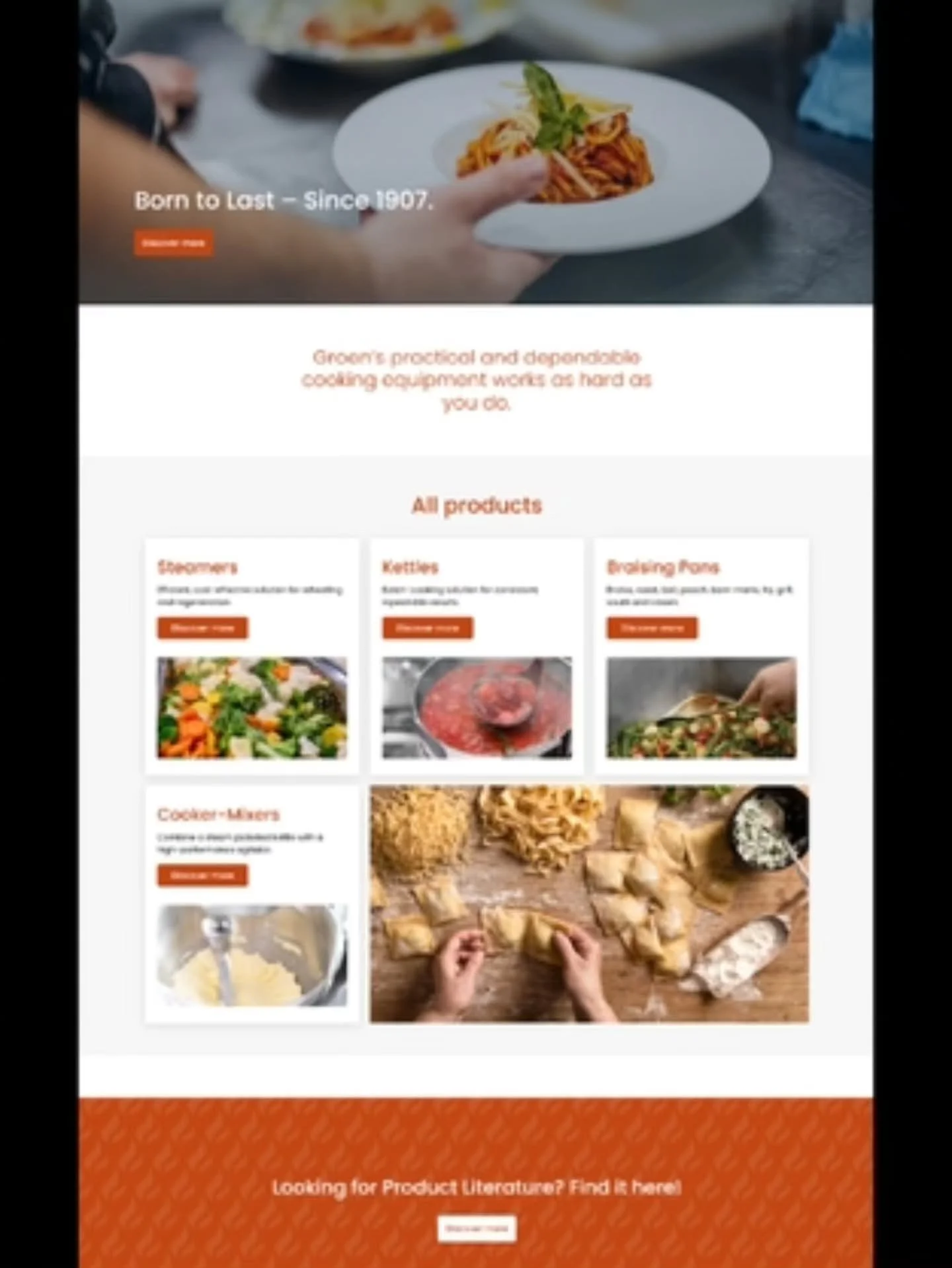 Groen has a brand new website!

Make sure to check out all of the features at Groen.com
👉 Product Literature Library
👉Overview &amp; Detailed Product Pages
👉Partner Locator Tool
👉Easy navigation &amp; access to Tech Services' Zebdesk portal