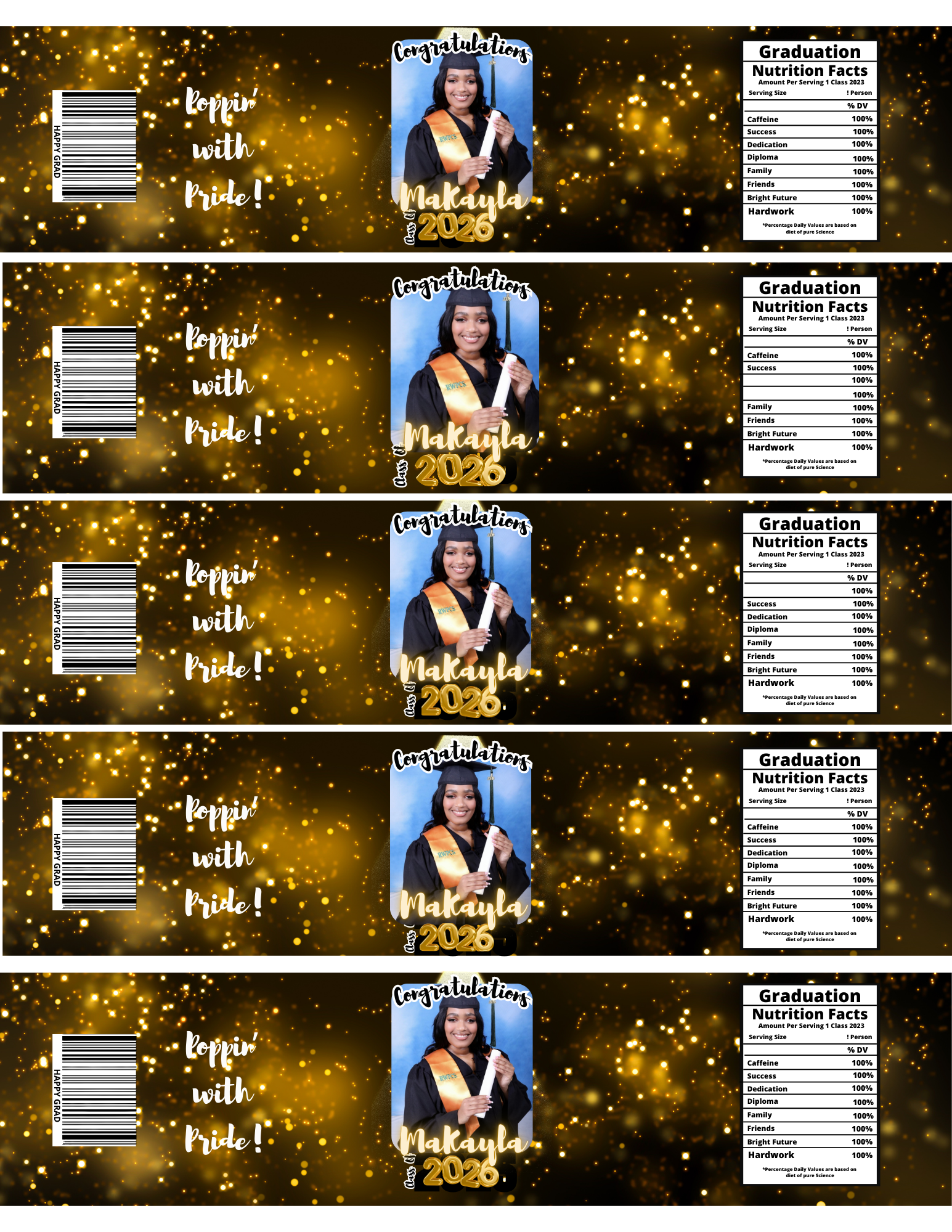 Copy of Gold Gradu. WATER BOTTLE LABEL 8.5X2 IN .png