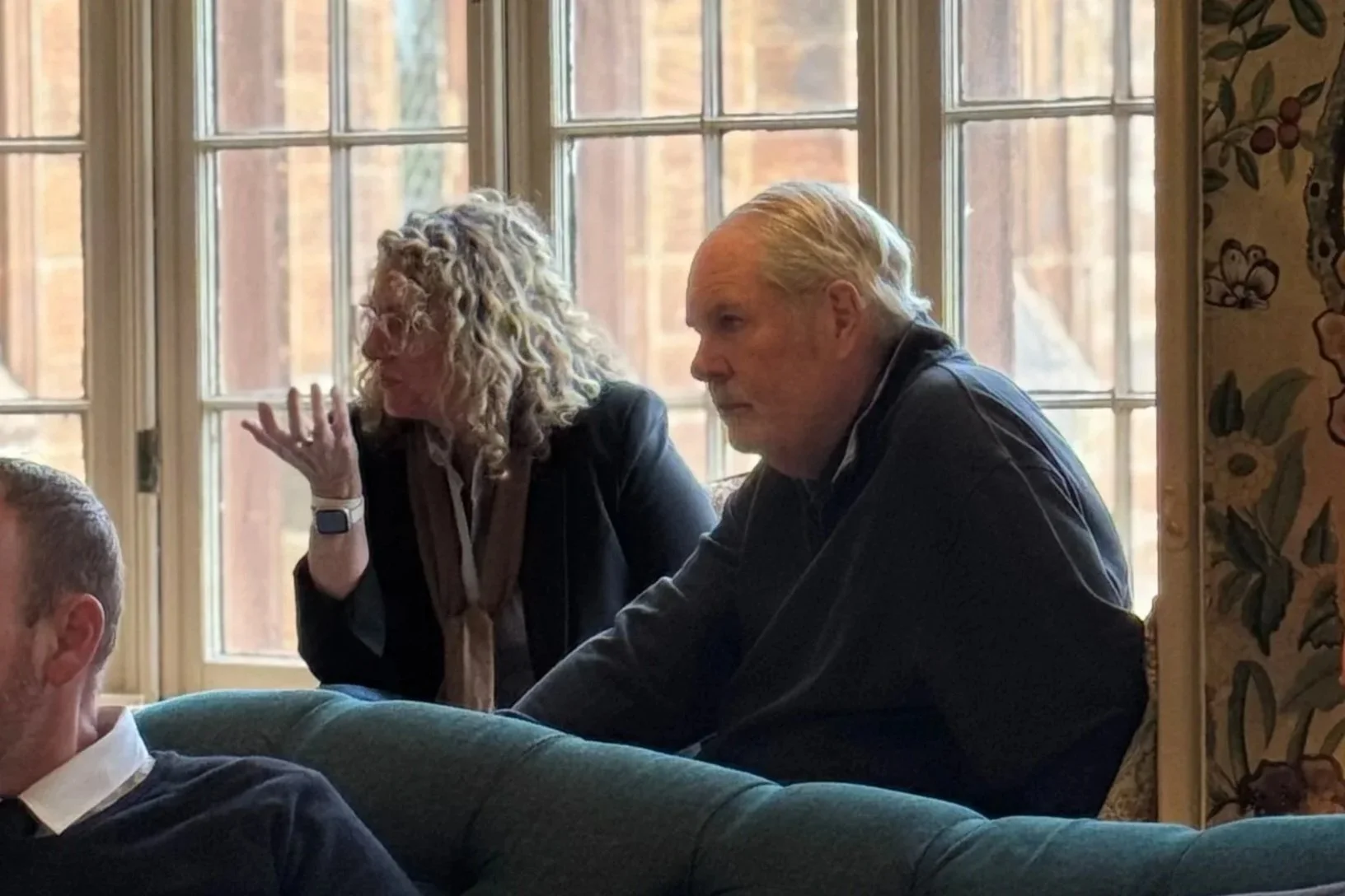 Image of a man and a woman at the Rose Castle gathering in the UK