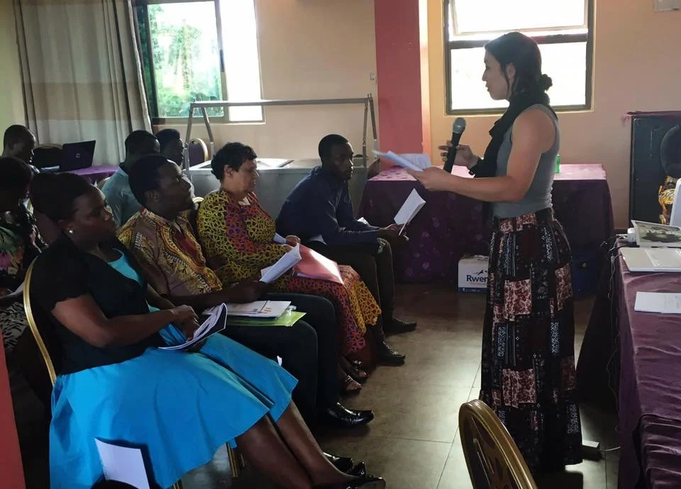 Presenter and Trainer at the Human Trafficking Prevention and Awareness Training with Grassroots Organizations and Law Enforcement Personnel in Kampala, Uganda 