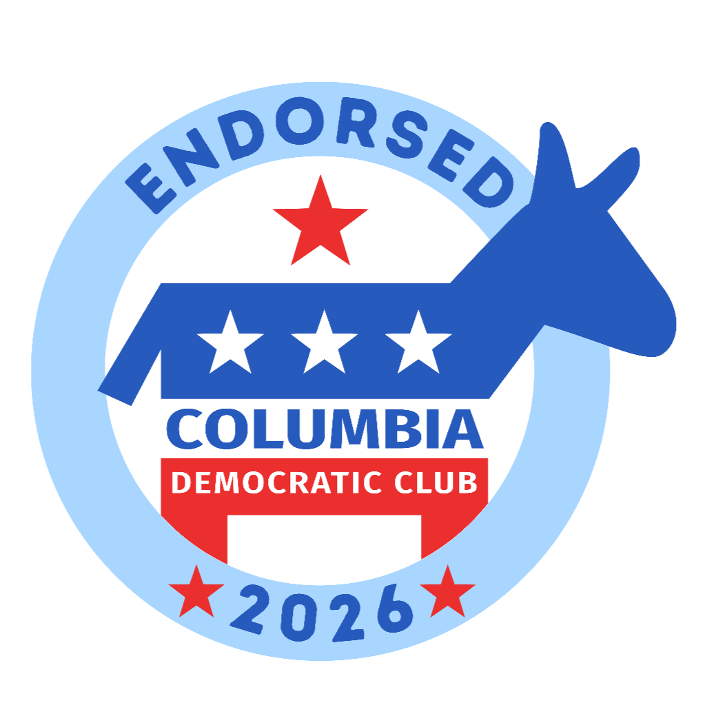 Columbia Democratic Club 2026 Endorsement logo