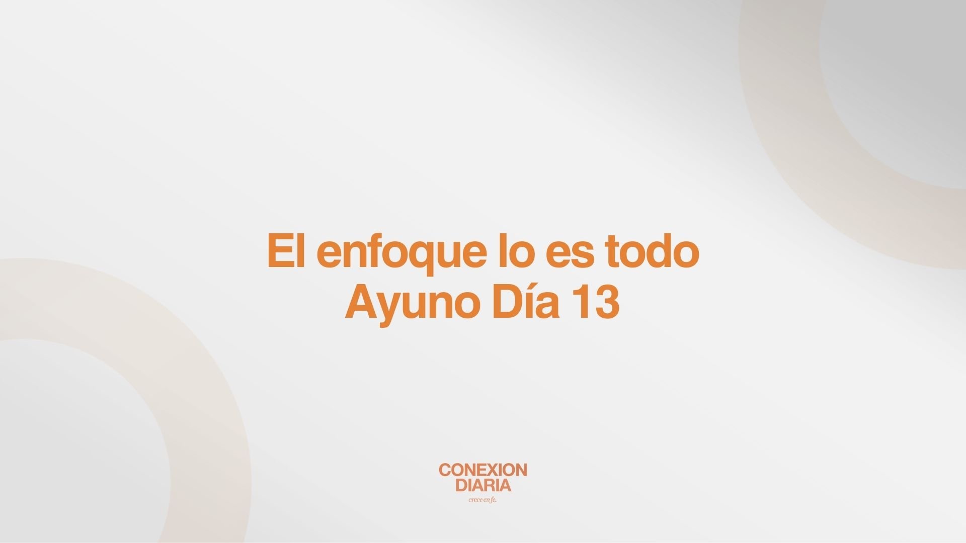 El enfoque lo es todo