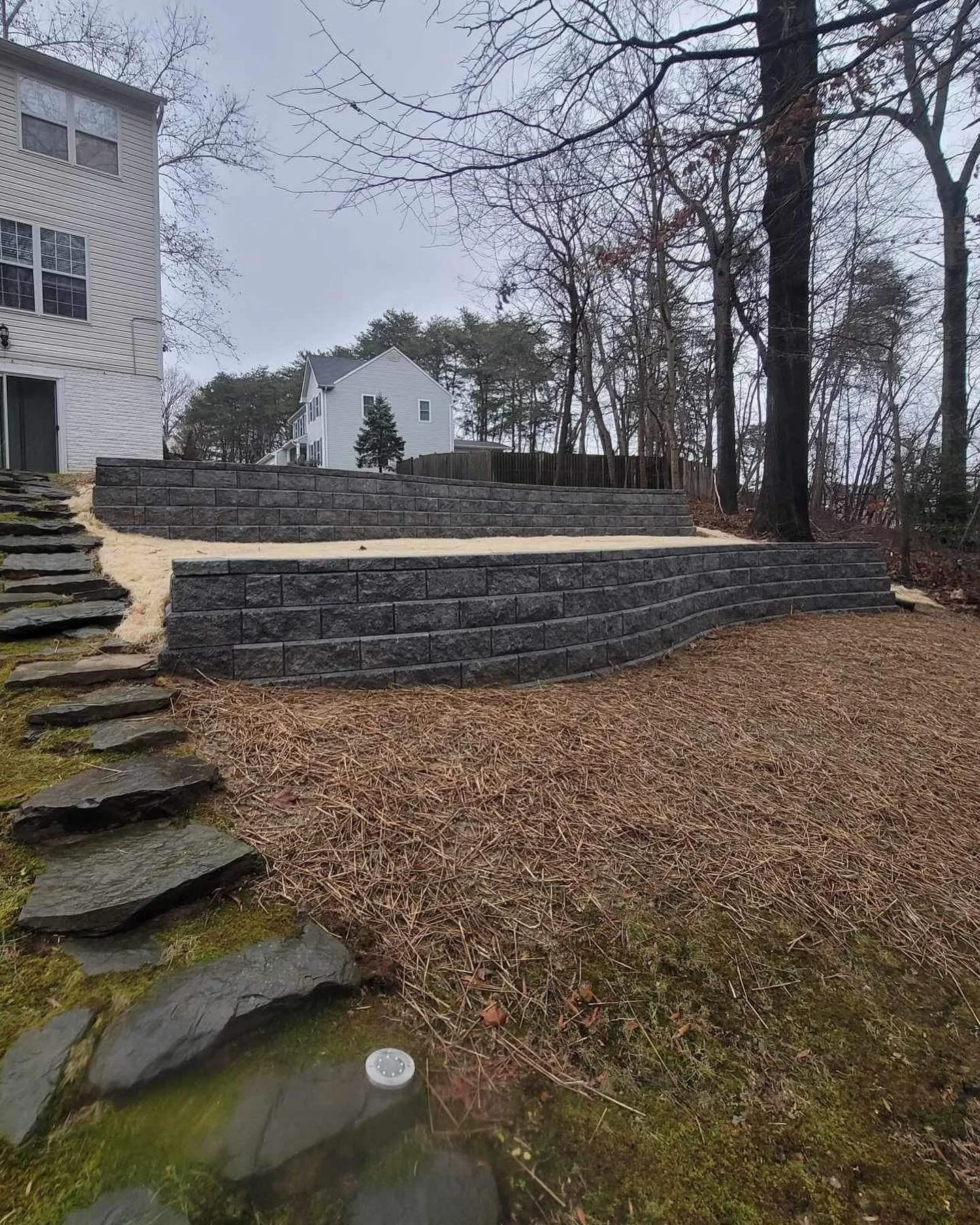 Erosion control solution with stabilized soil and protected slopes to prevent washouts during heavy rain events in Owings, MD