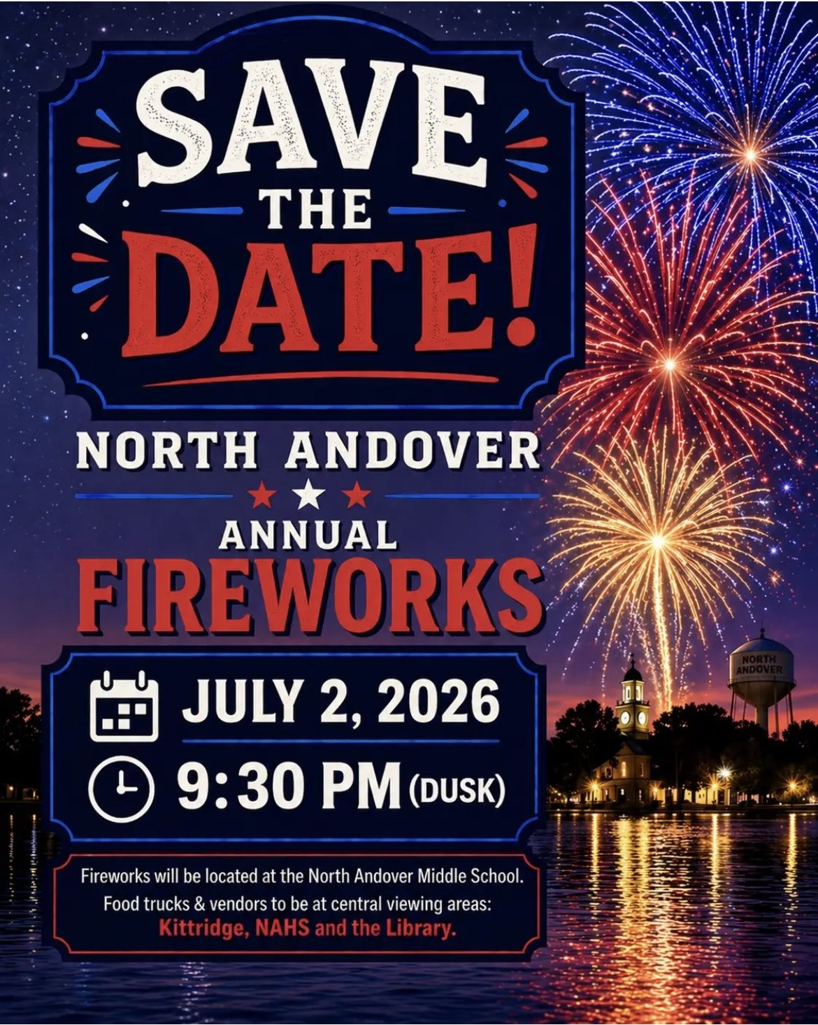 North Andover Annual Fireworks 