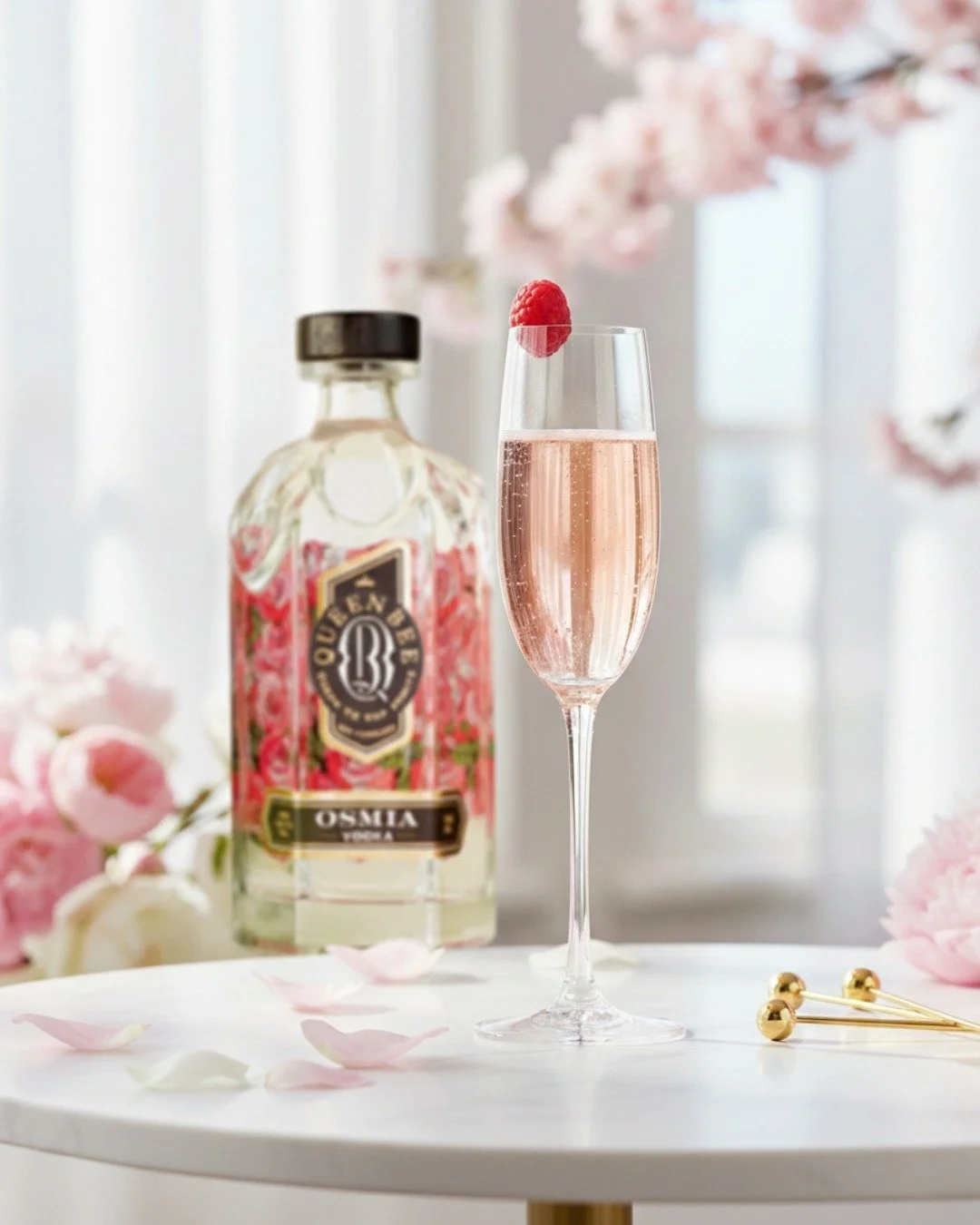 Weekend celebrations on the calendar? We know just the ℎ𝑜𝑠𝑡𝑖𝑛𝑔 𝑐𝑜𝑐𝑘𝑡𝑎𝑖𝑙. An effortless pour for intimate dinners, milestone moments, or any reason to raise a glass.
ㅤ
𝐅𝐫𝐞𝐧𝐜𝐡 𝐊𝐢𝐬𝐬
1 oz Queen Bee Osmia Vodka
.5 oz raspberry liqu