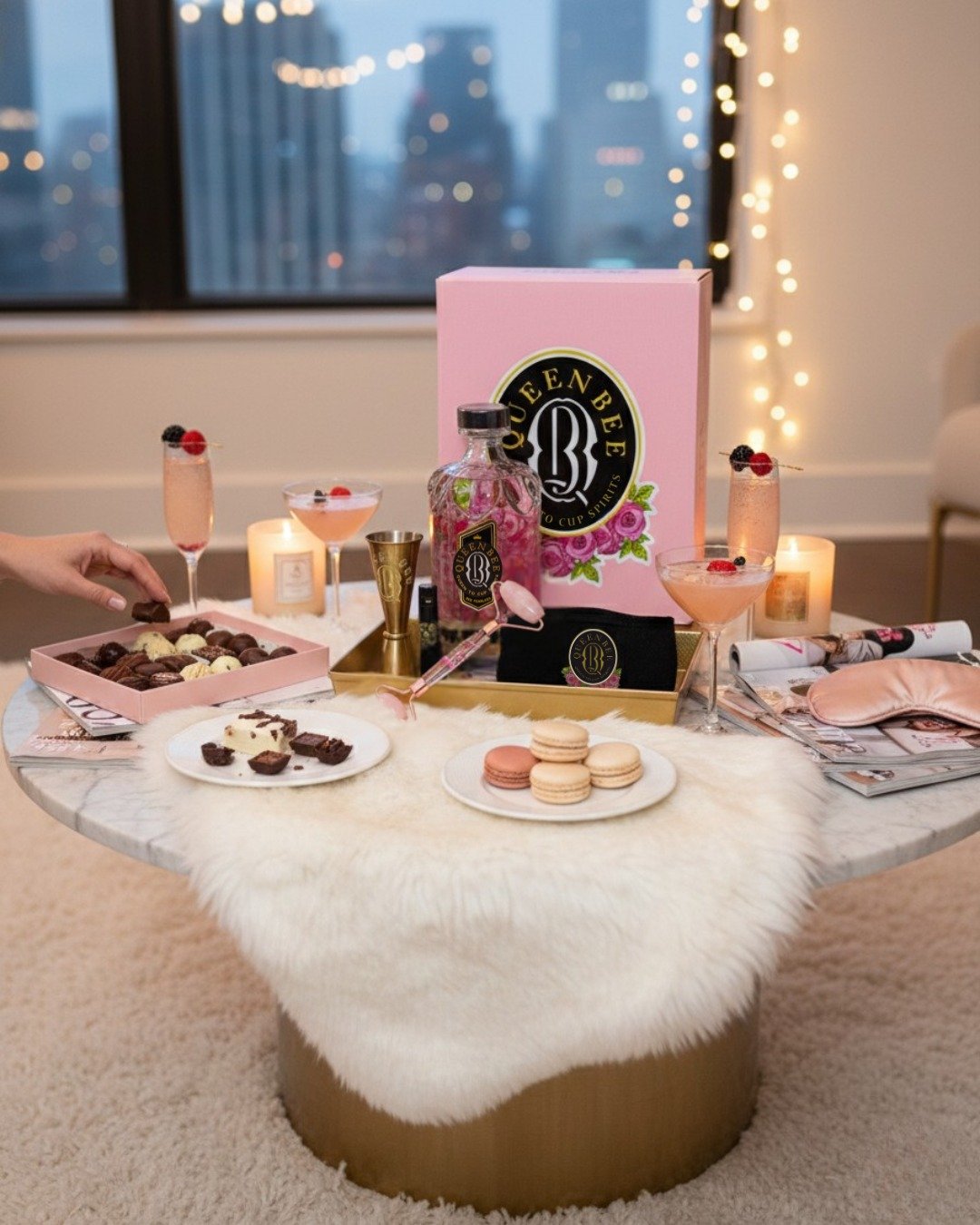 Galentine&rsquo;s plans, perfected💕 Our 𝐆𝐢𝐫𝐥𝐬 𝐍𝐢𝐠𝐡𝐭 𝐈𝐧 𝐁𝐨𝐱 is made for staying in, getting cozy, and sipping something beautiful with your favorite people. Our Queen Bee Osmia Vodka and thoughtful little luxuries throughout&mdash;beca