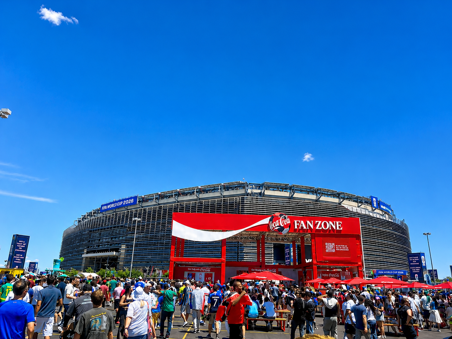 Outside New York New Jersey Stadium ahead of France Vs Senegal at the 2026 FIFA World Cup, Image by Business of Sports Africa (BOSA)