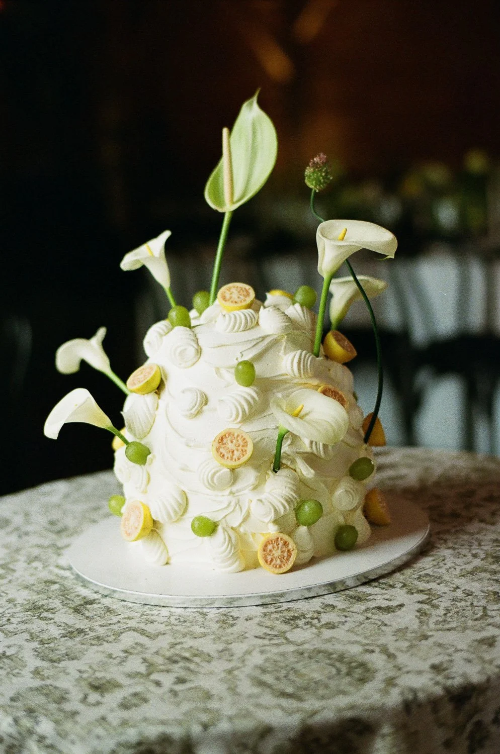 A quirky wedding cake at Inness in New York