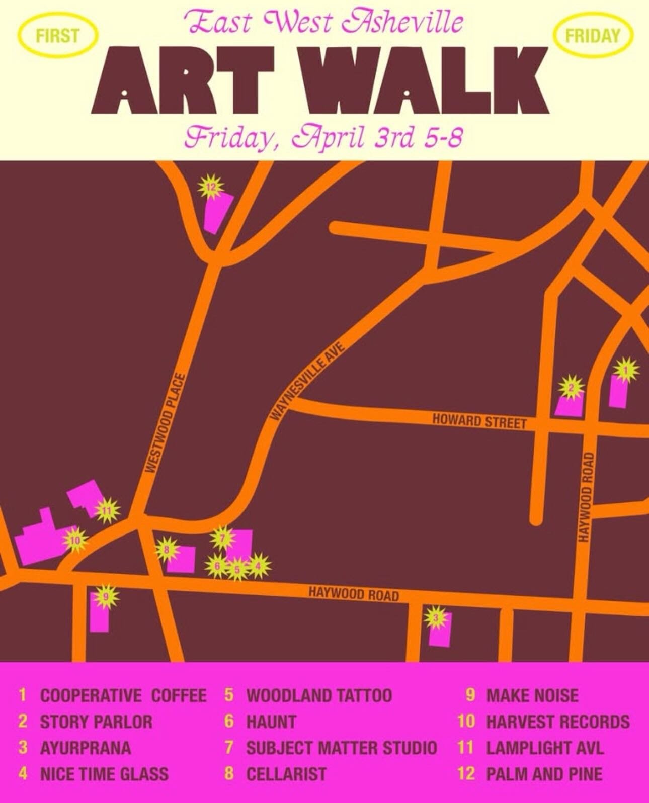 Some pretty cool things with some lovely people happening today. Be sure to check out these amazing places and people today. @cooperativecoffeeroasters @storyparloravl @yourlocalhaunt @subjectmatterstudio @lamplightavl @harvestrecordsavl @makenoisemu