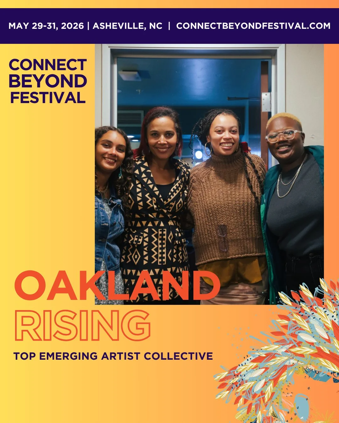 Festival Spotlight: 🙌🏽 We can't wait to have @oaklandrisingband take the stage Saturday night at Connect Beyond! ⁠
⁠
Oakland Rising is a collective of top emerging vocal artists and musicians from Oakland, California, dedicated to sharing the stage