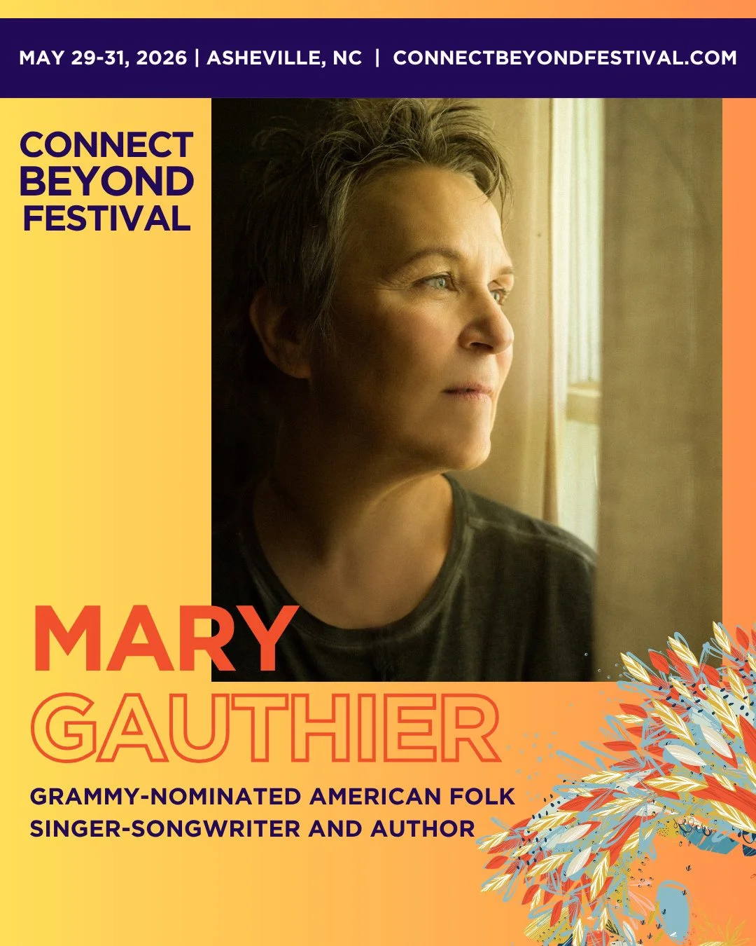 There's only one way to open this festival, and it's with the one and only Mary Gauthier. ⁠
⁠
Join us Friday night, May 29th, for "Shared Roots: Songs &amp; Stories in the Round" - a special evening of music and conversation featuring accla