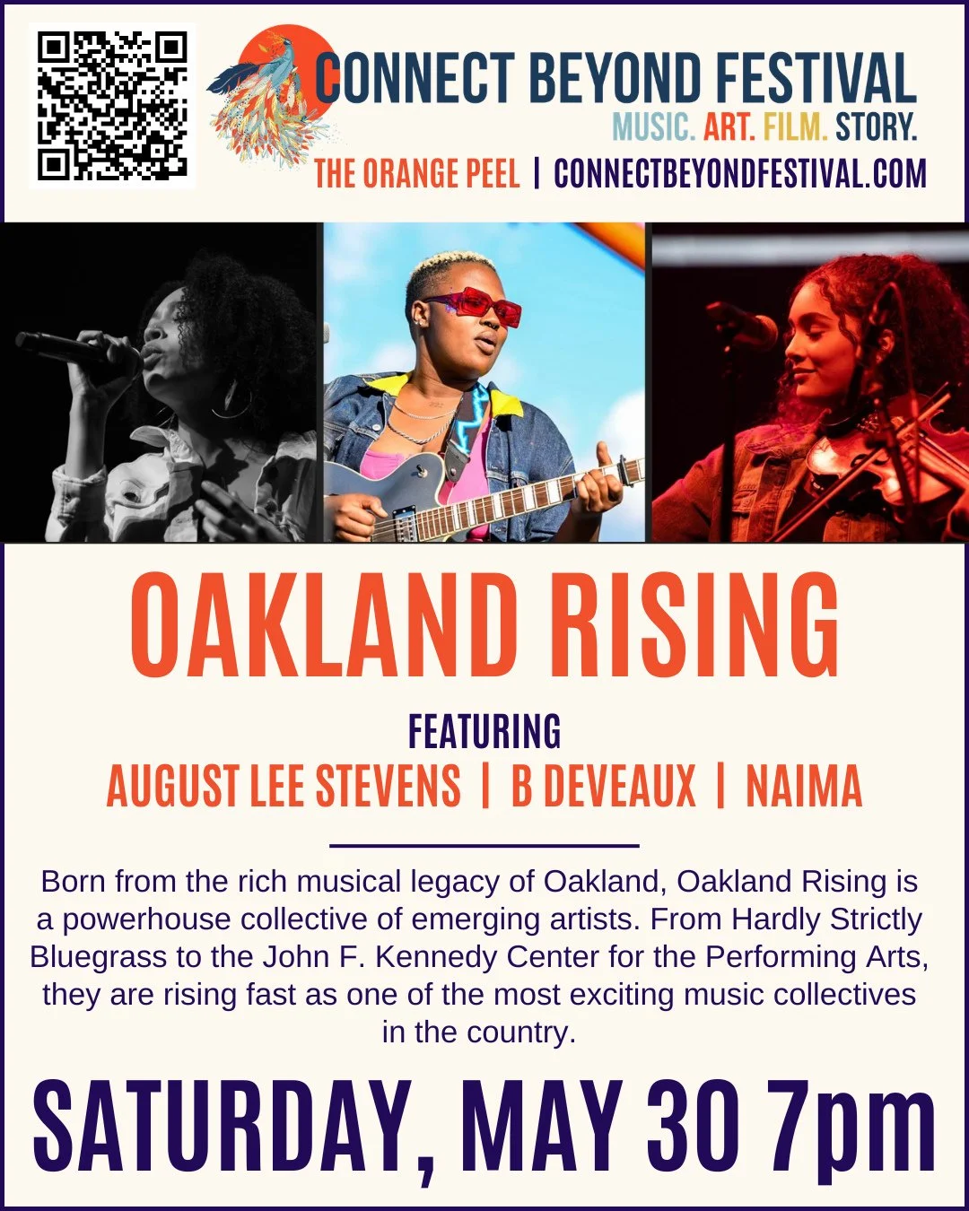 Saturday Can't Miss Event 👀⁠
⁠
Born from the rich musical legacy of Oakland, Oakland Rising is a powerhouse collective of emerging artists carrying forward the spirit, soul, and resistance that have long defined their city. Blending soul, folk, R&am