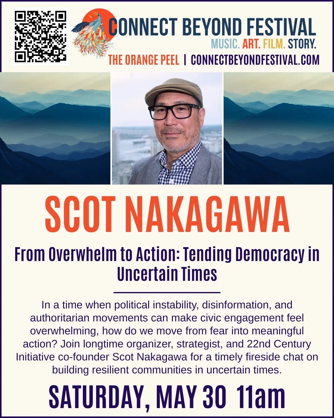 Saturday Can't Miss Event:⁠🙏⁠
In a time when political instability, disinformation, and authoritarian movements can make civic engagement feel overwhelming, how do we move from fear into meaningful action? ⁠
⁠
Join longtime organizer, strategist, an
