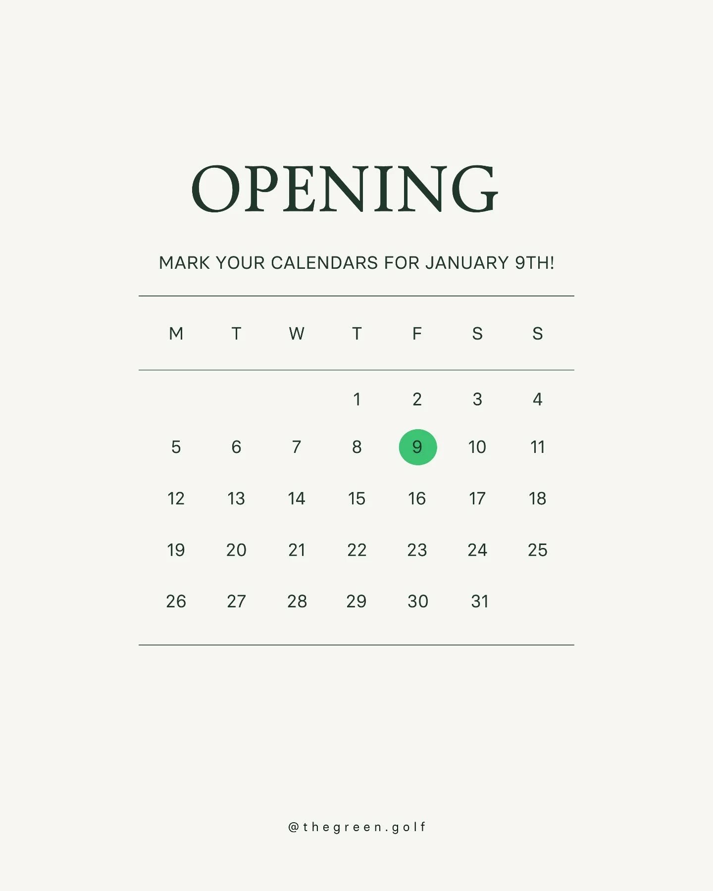 The wait is almost over!!
Doors open 9th January 2026

Looking forward to welcoming you all in