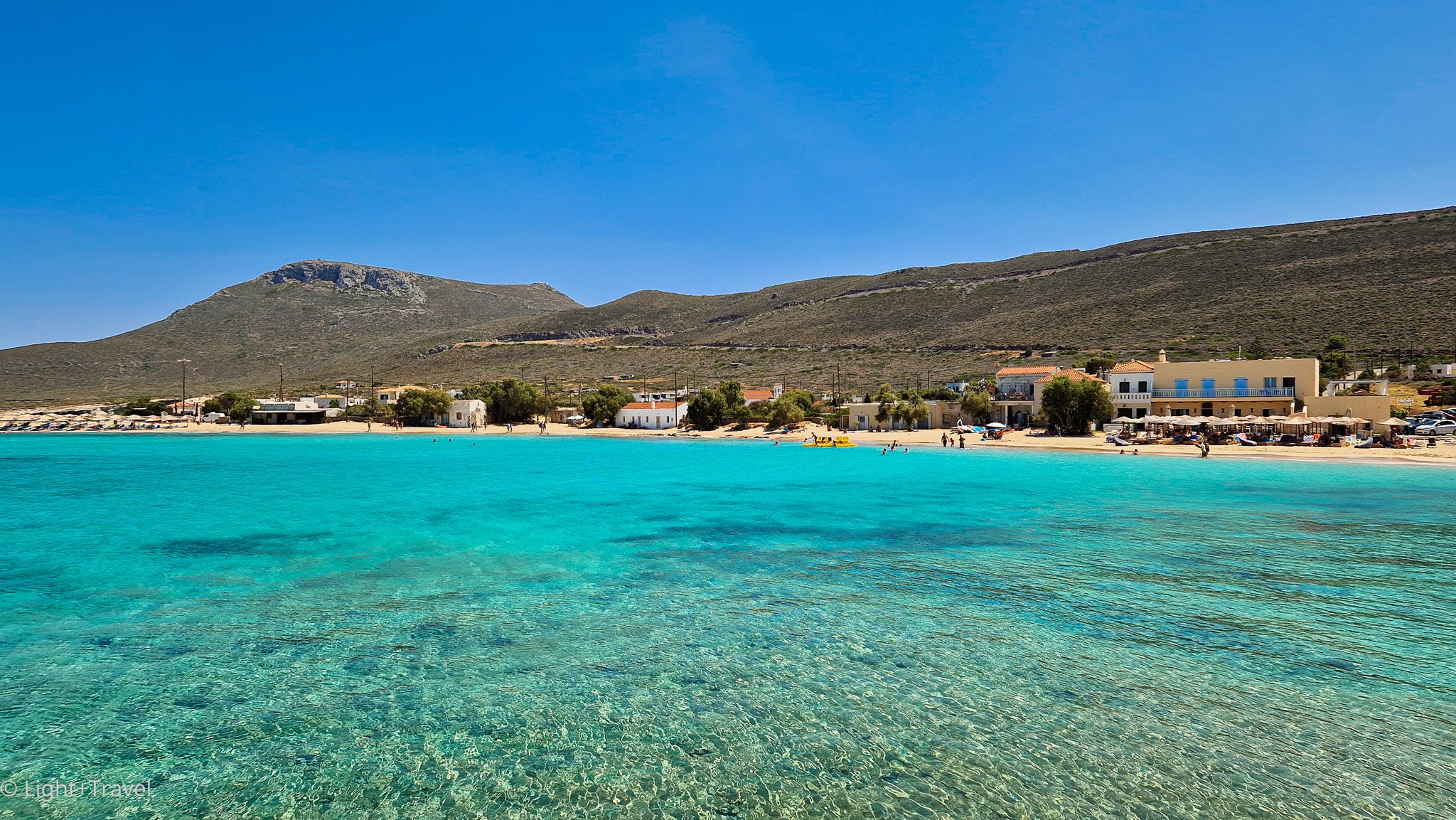 Crystal clear waters in Diakofti, Kythira