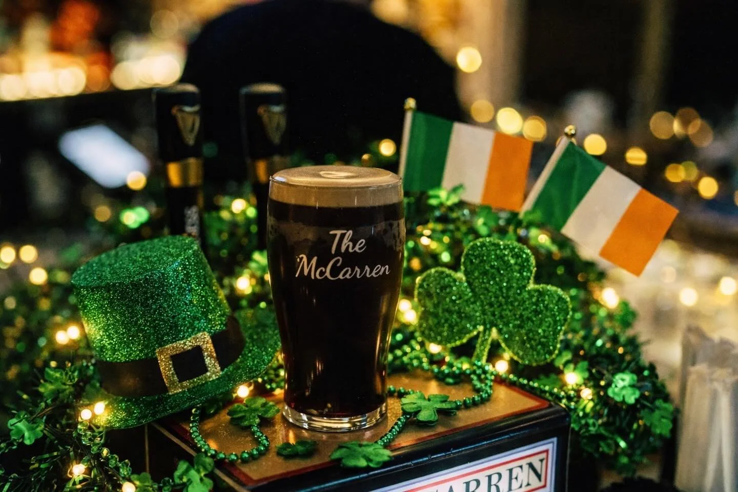Our first St.Patricks day is upon us here at The Mccarren , all owners are Irish born natives and we are so excited to celebrate St.Patrick with you. We have Food Specials , Drinks Specials, Outdoor Seating and a week full of surprises in Store. Be s