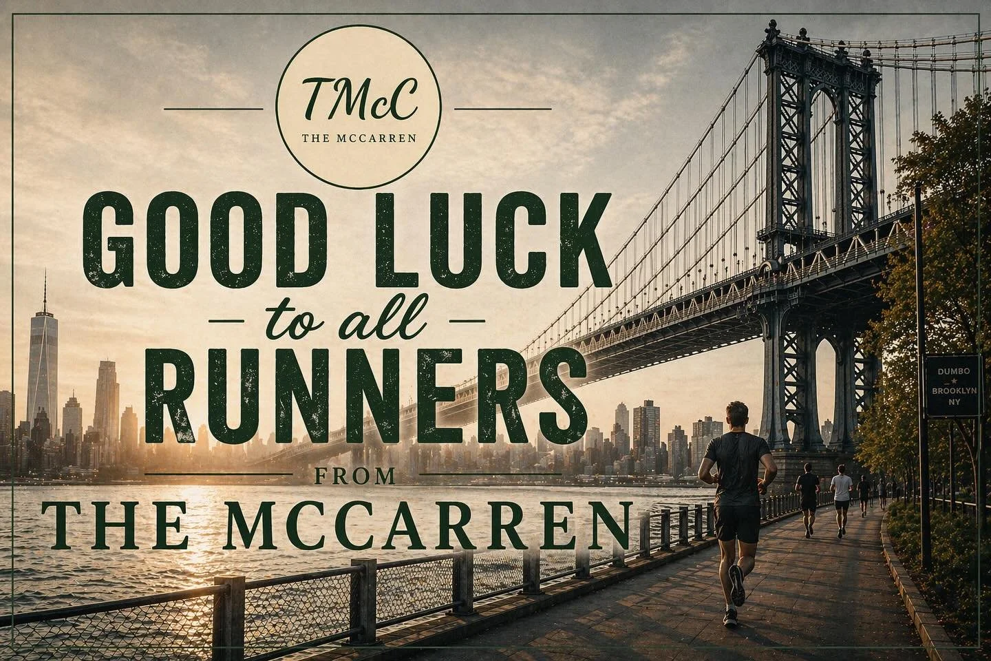 🚨🚨BROOKLYN HALF MARATHON IS 2 DAYS AWAY🚨🚨 🏁 RACE DAY HQ - BEFORE DURING AND AFTER @themccarrennyc. We will be set up outside from 6am  handing out snacks &amp; drinks before you head off on you race and be sure to stop by after with your medal f